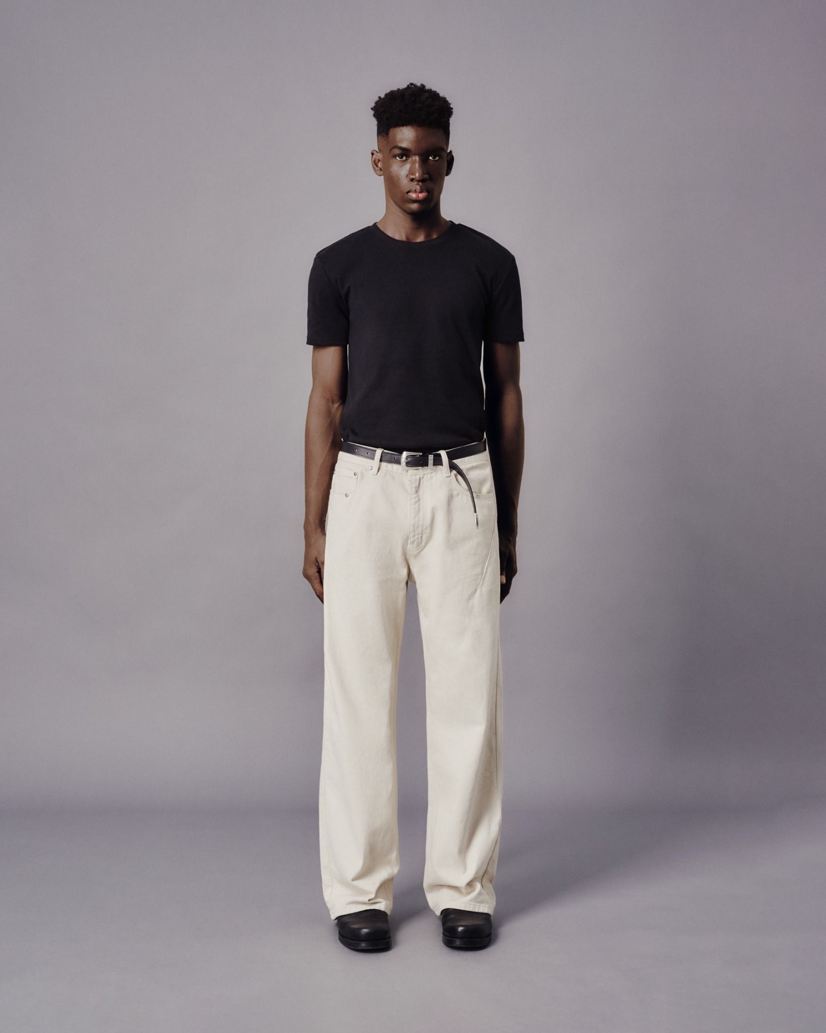 MAVERIK® LOOSE FIT DENIM PANTS ( CREAM WHITE )