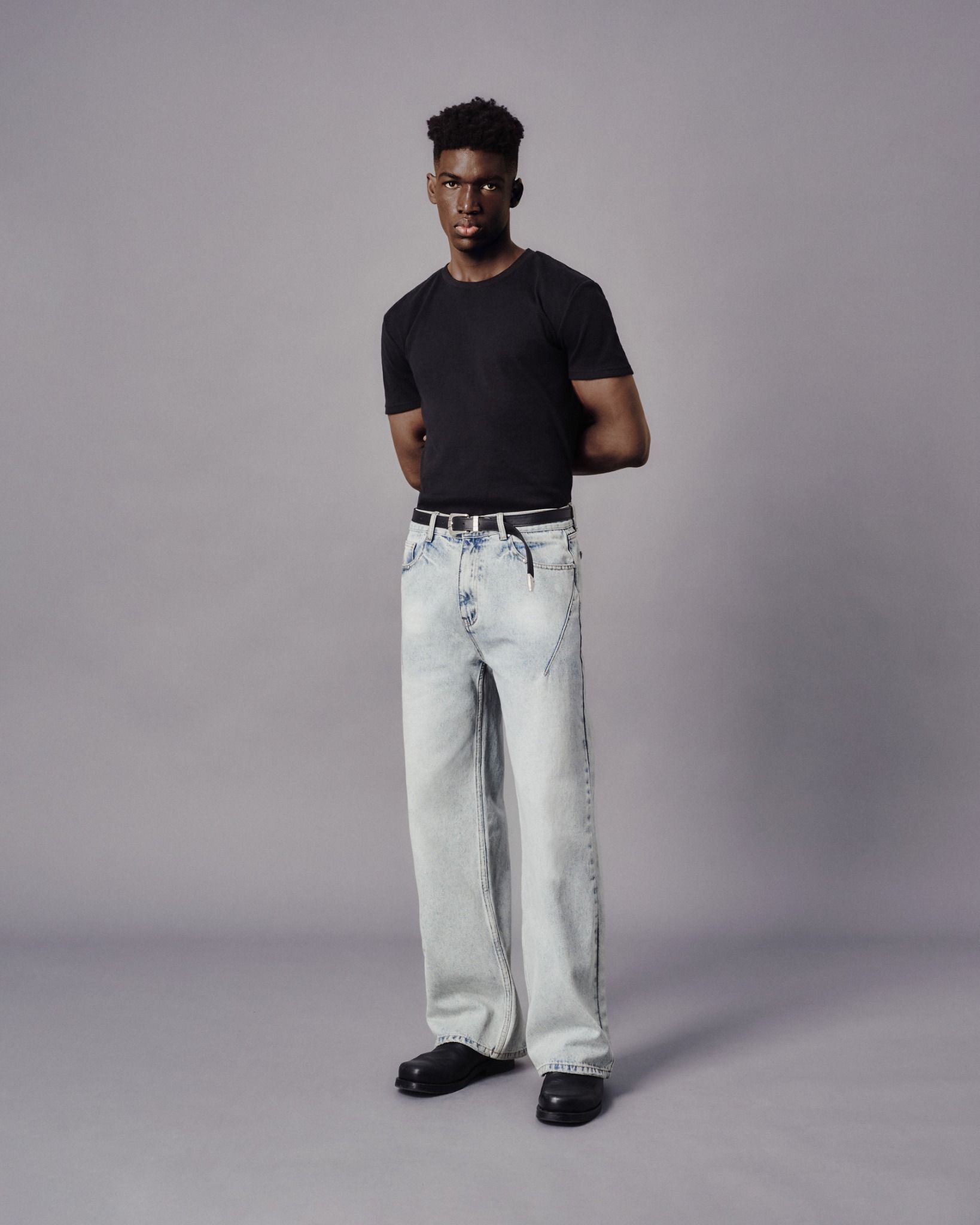 MAVERIK® LIGHT BLUE LOOSE FIT DENIM PANTS