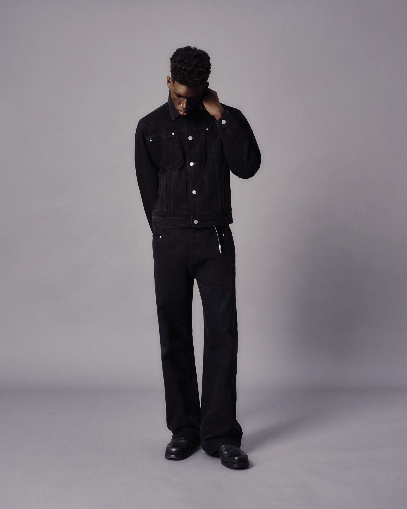 MAVERIK® LOOSE FIT DENIM PANTS ( BLACK )
