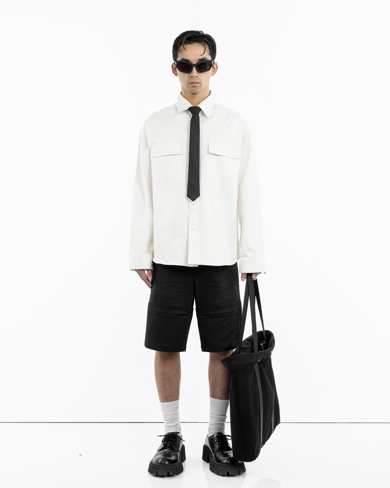 PRIORITY OVERSIZED SHIRT (WHITE)