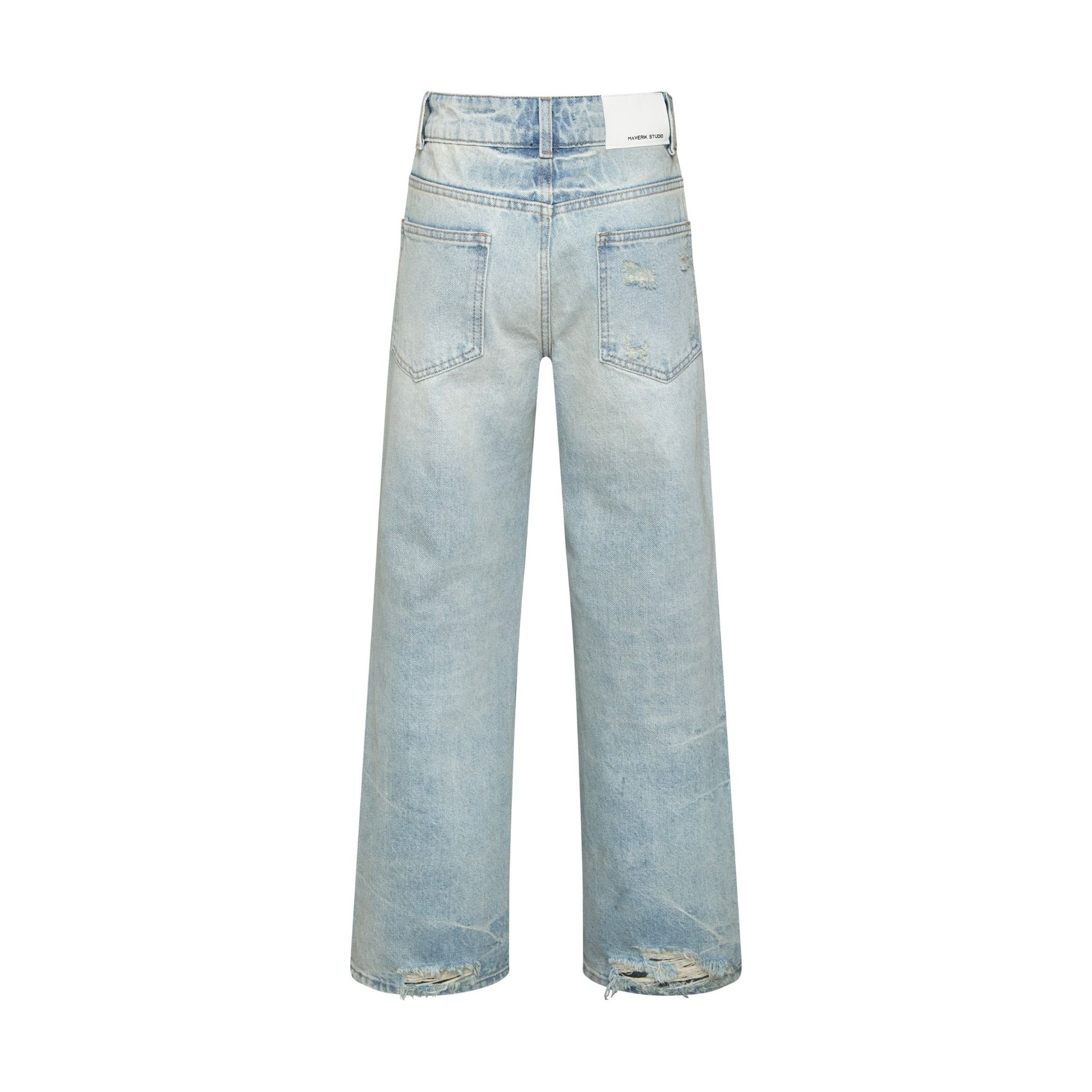  MAVERIK® - VINTAGE WASHED DIRTY BLUE STRAIGHT JEANS 