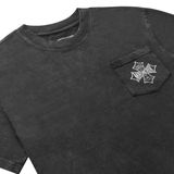  MAVERIK® - CROSS LOGO POCKET T-SHIRTS / GREY WASHED 