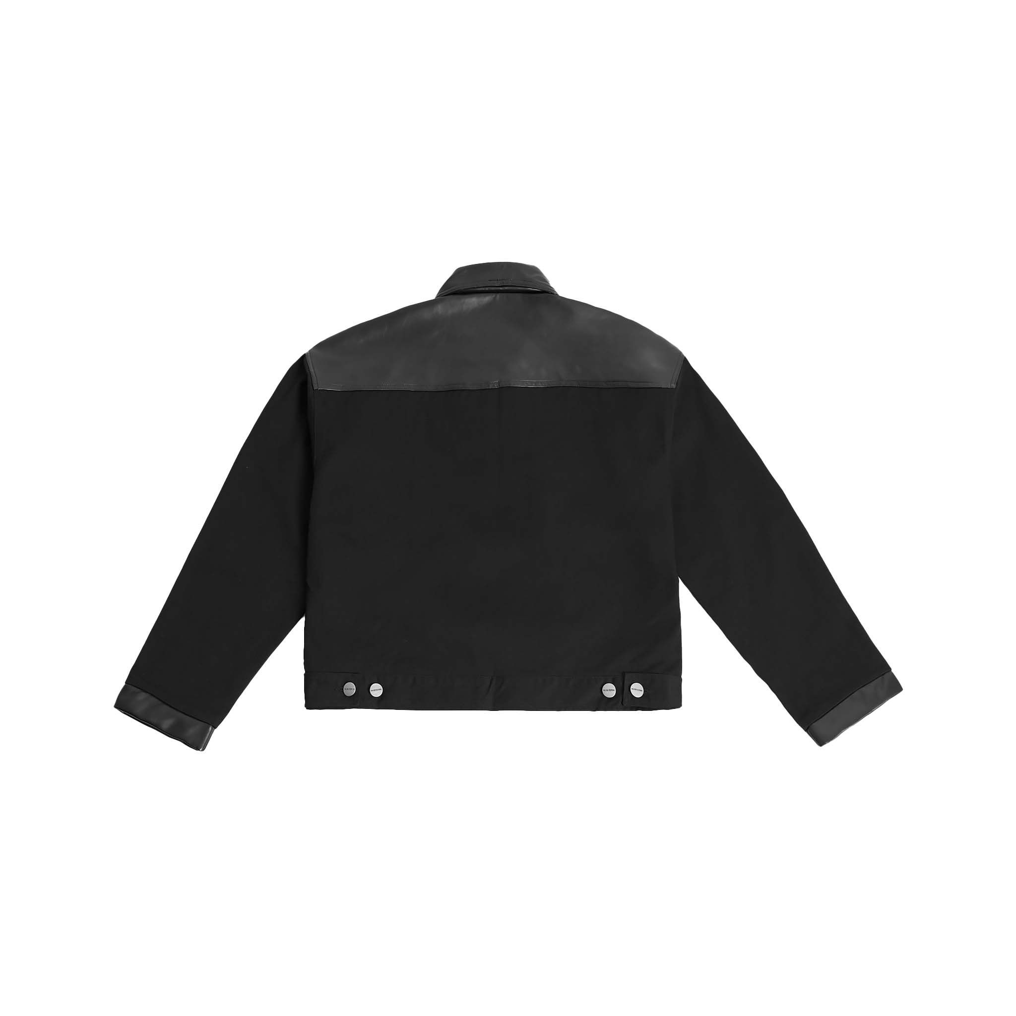  Faux Leather / Kaki Work Jacket 