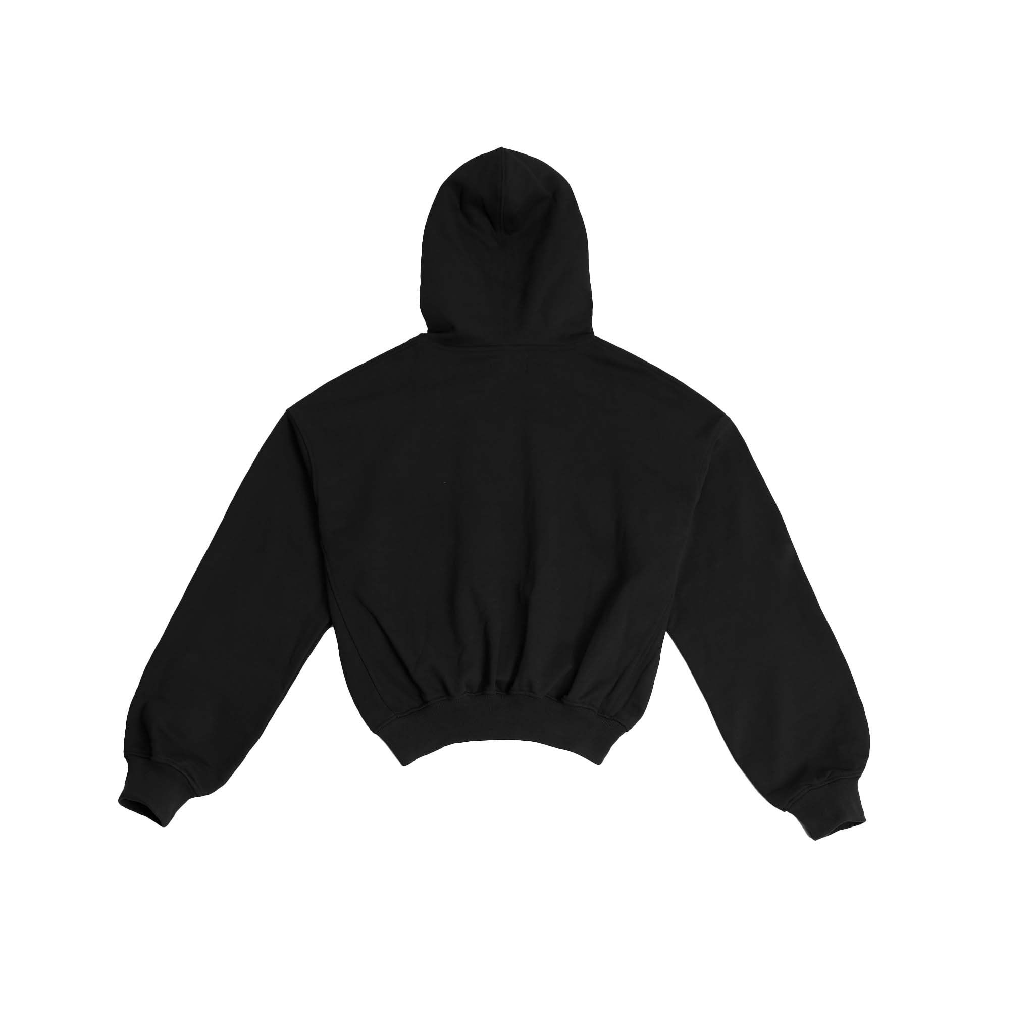  Basic Crop Hoodie ( Black ) 