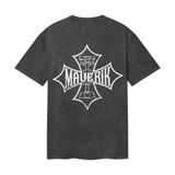  MAVERIK® - CROSS LOGO POCKET T-SHIRTS / GREY WASHED 