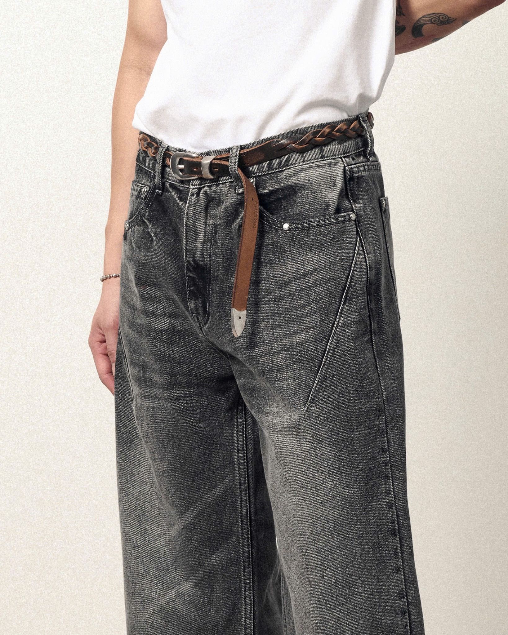 MAVERIK® STONE GREY WASHED DENIM PANT