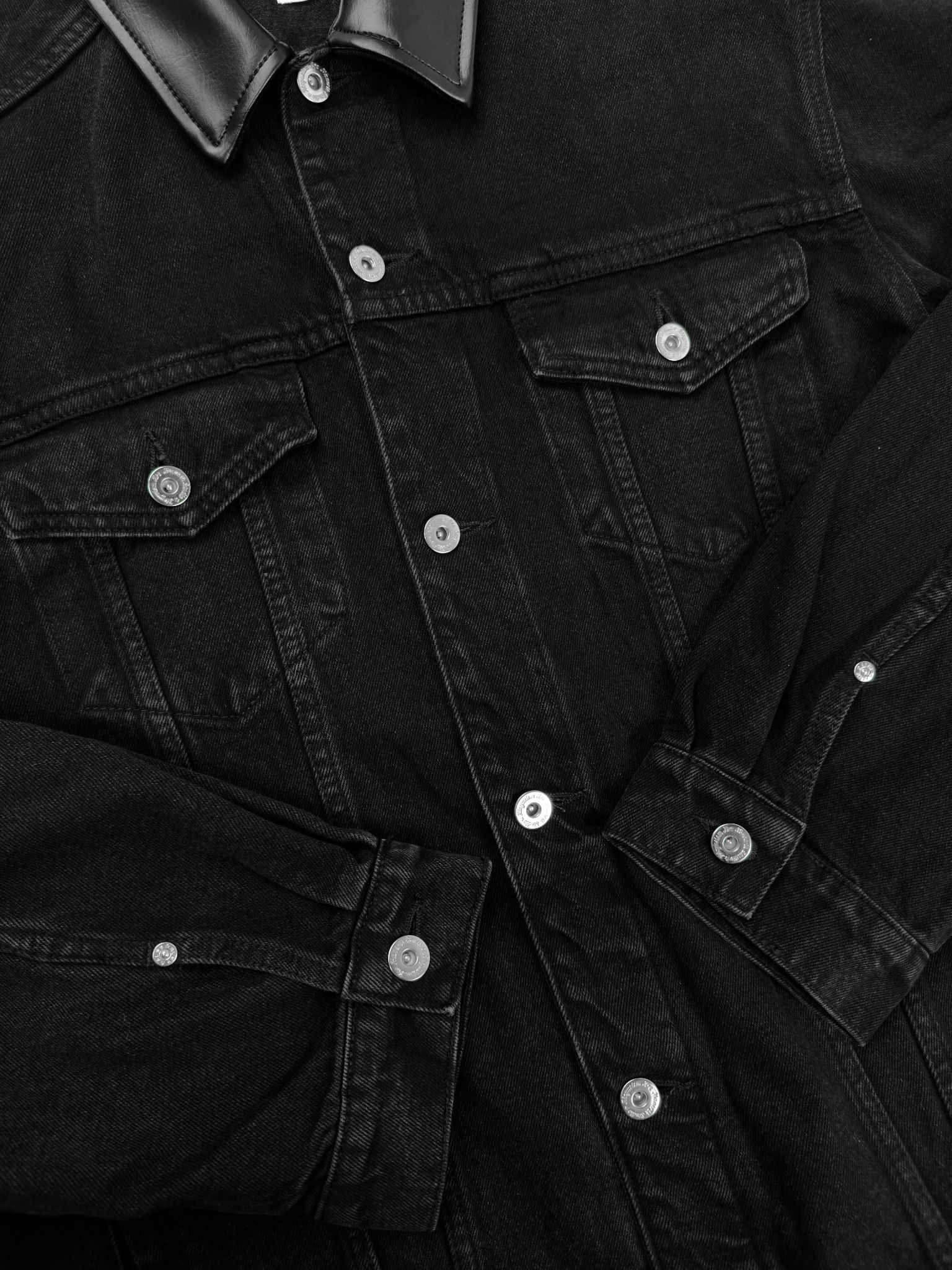 ALMV OVERSIZED DENIM JACKET ( DARK NAVY / BLACK NAVY )