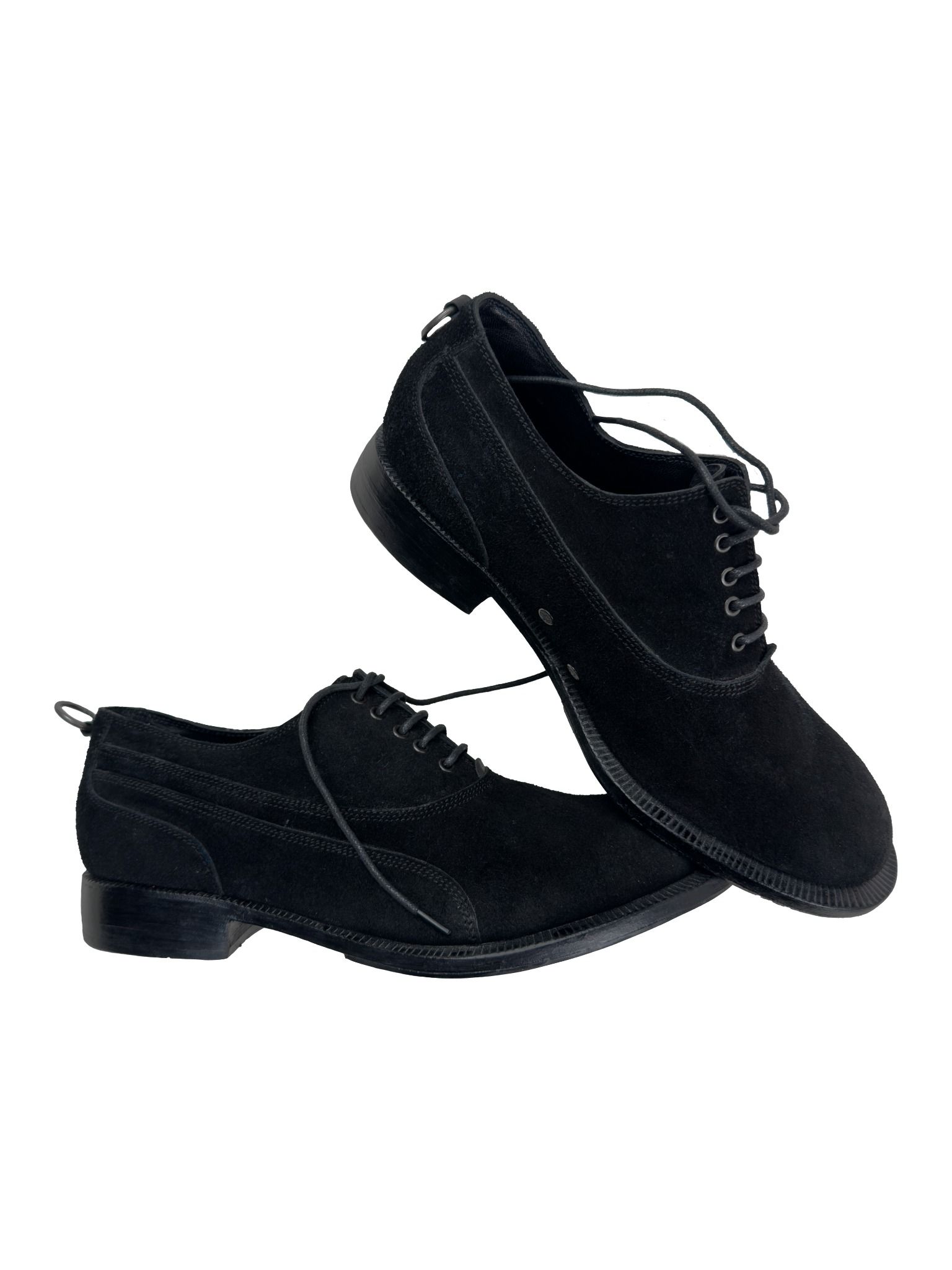 SIGNAL NOISE SUEDE DERBY SHOES ( BLACK )