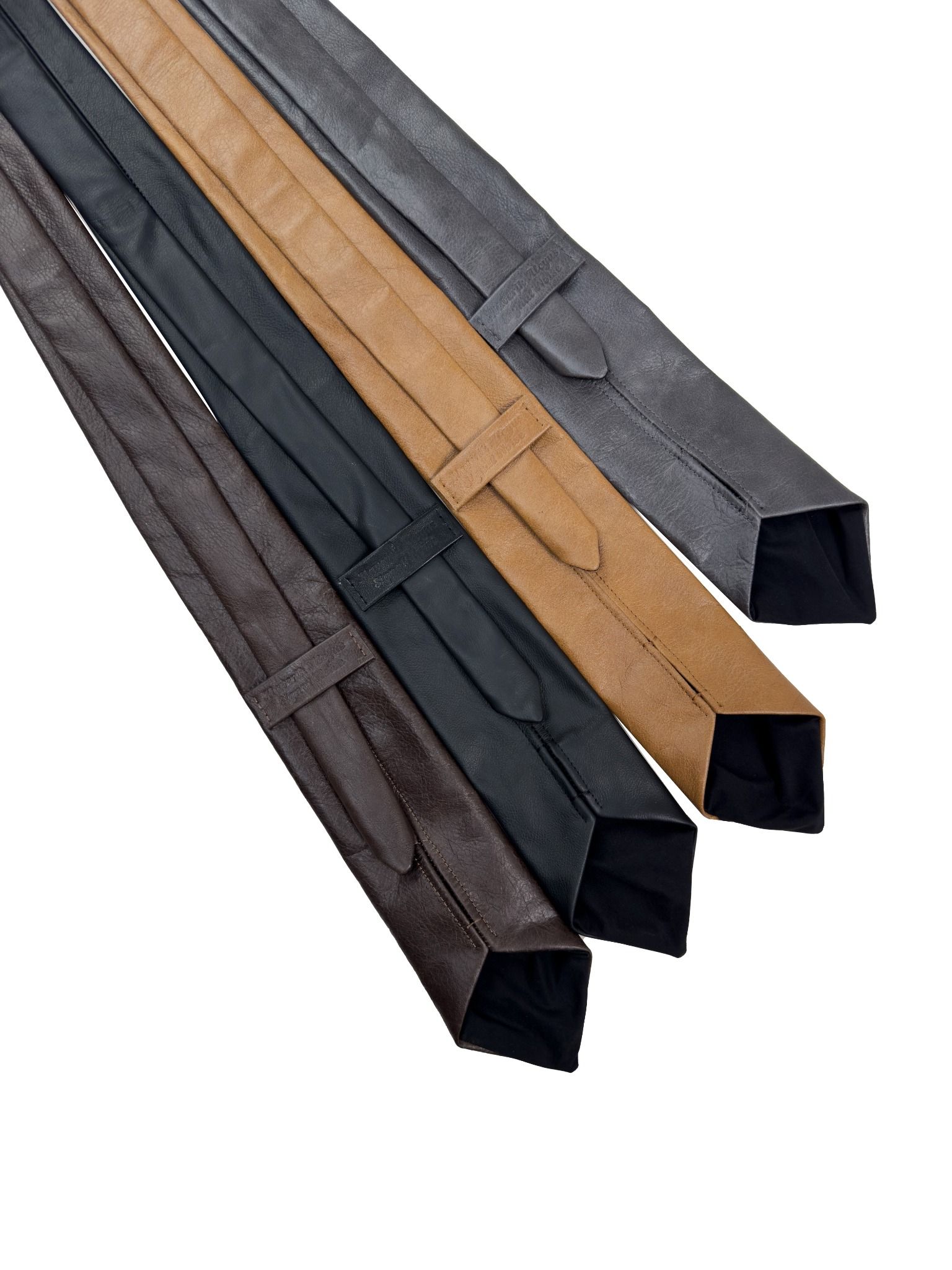 ALMV S/N LEATHER TIE ( BLACK )