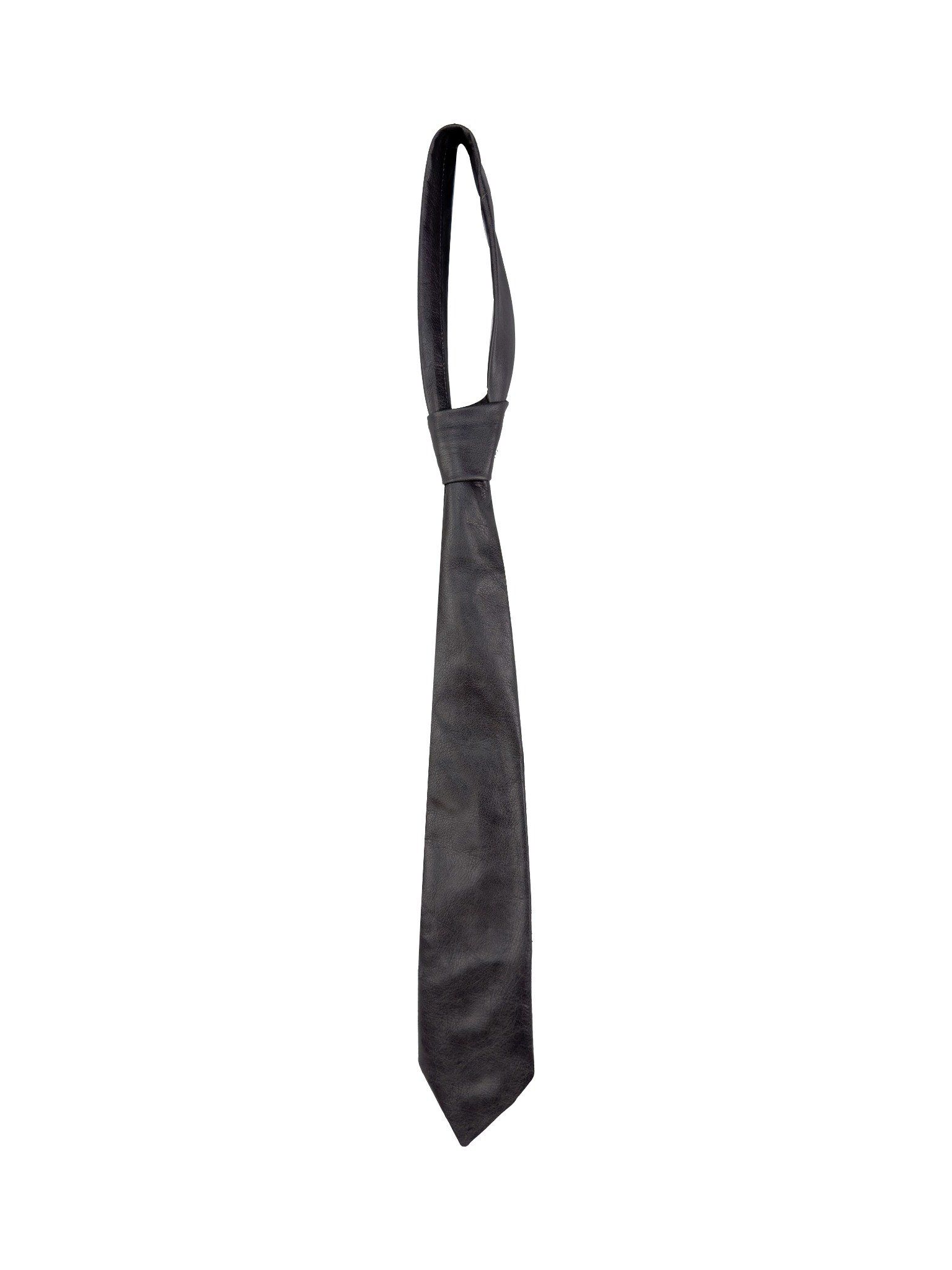 ALMV S/N LEATHER TIE ( GREY )