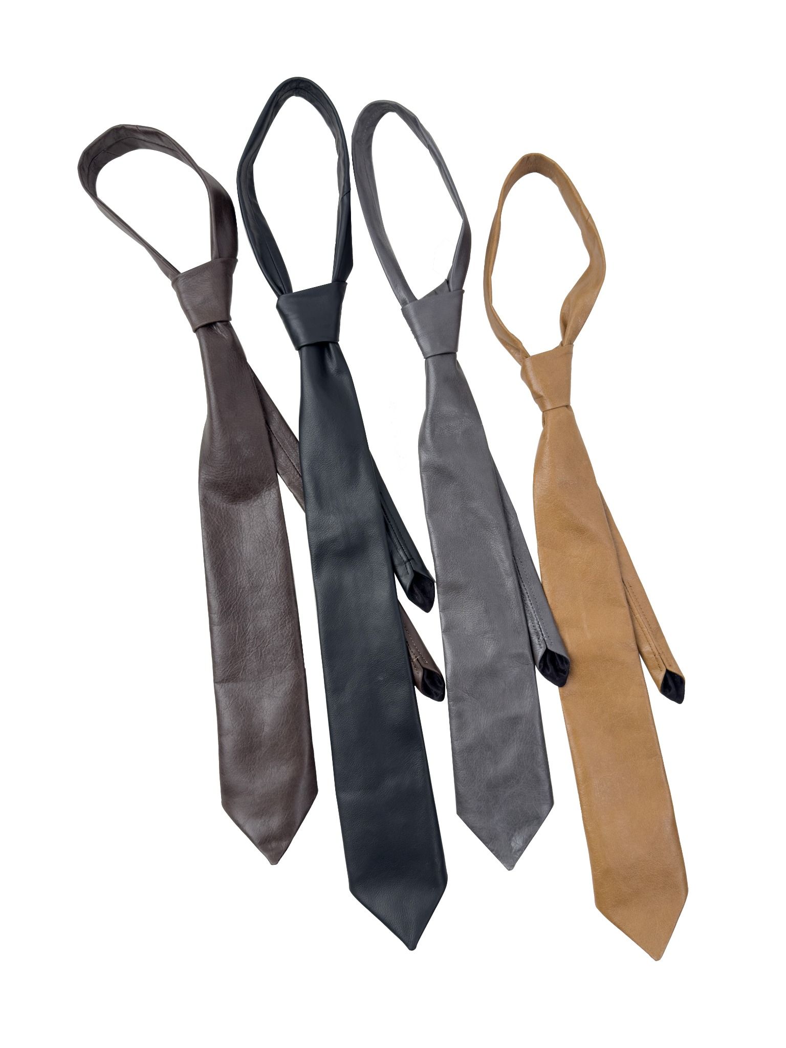 ALMV S/N LEATHER TIE ( BLACK )