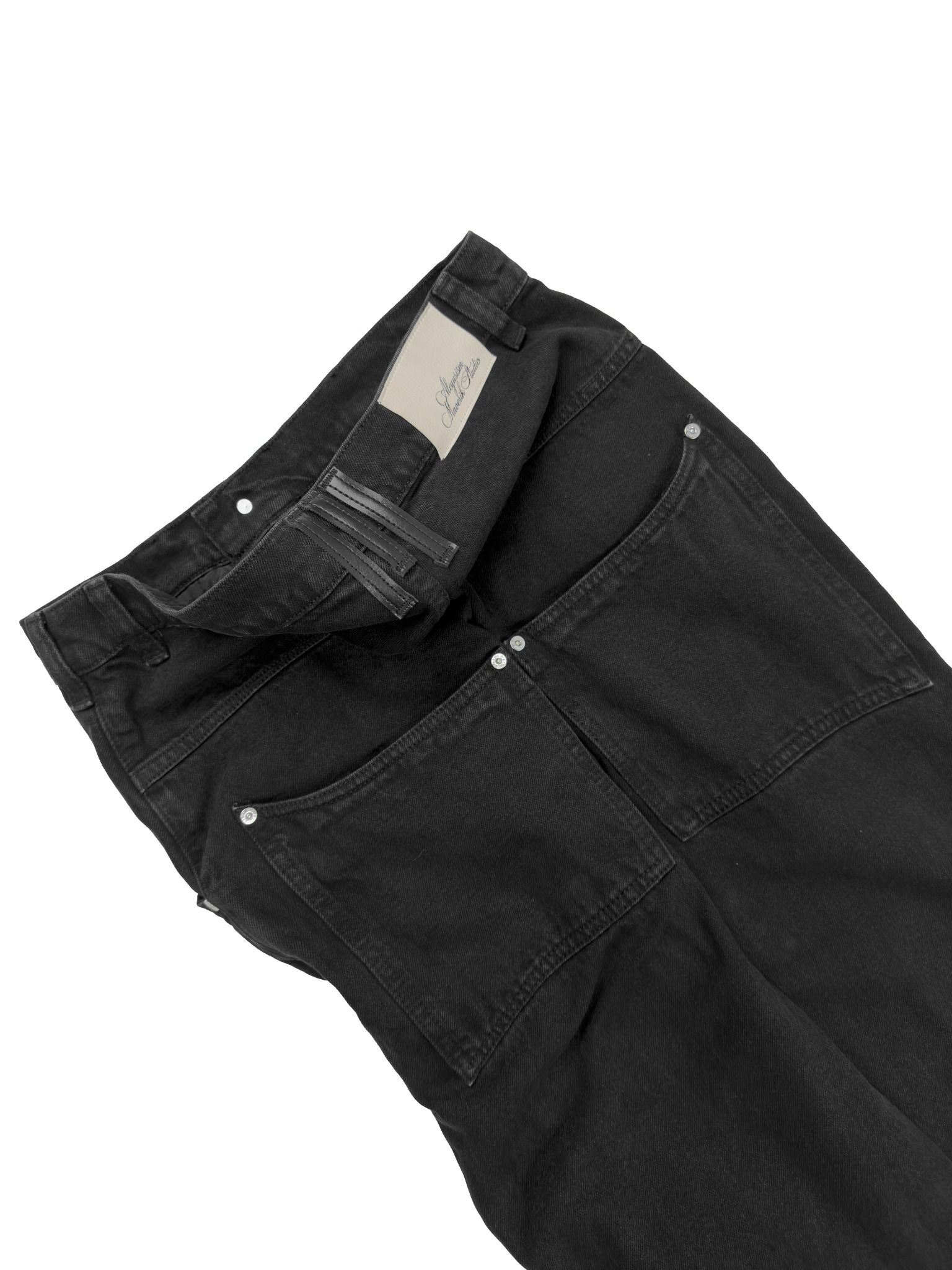 ALMV MID CUT DENIM PANTS ( ( DARK NAVY / BLACK NAVY )