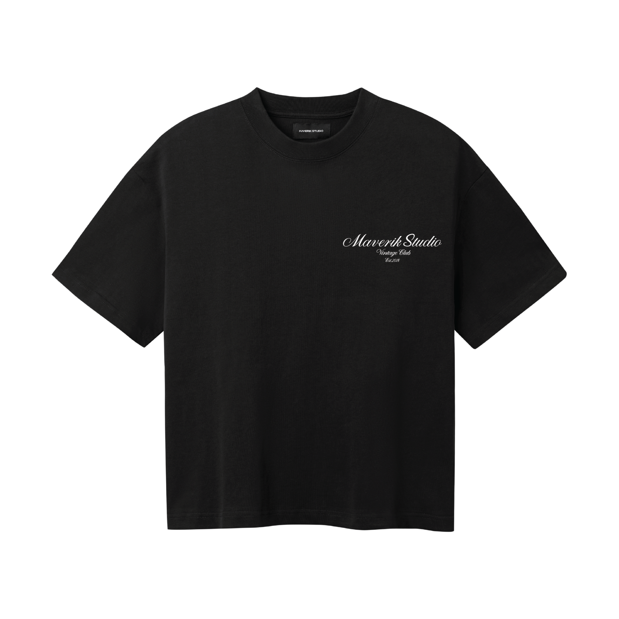 MAVERIK® BOXY FIT VINTAGE CLUB ( BLACK )