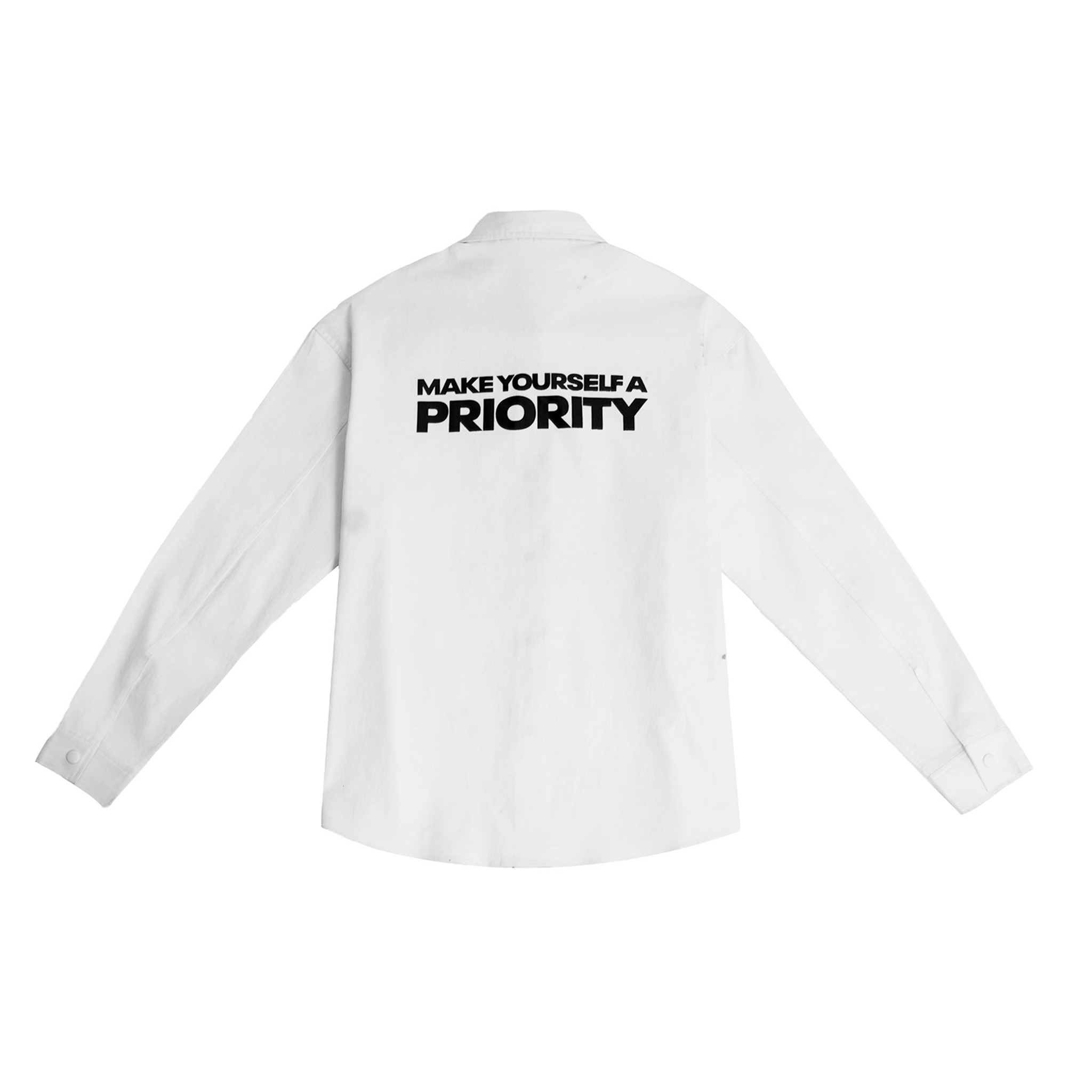 PRIORITY OVERSIZED SHIRT (WHITE)