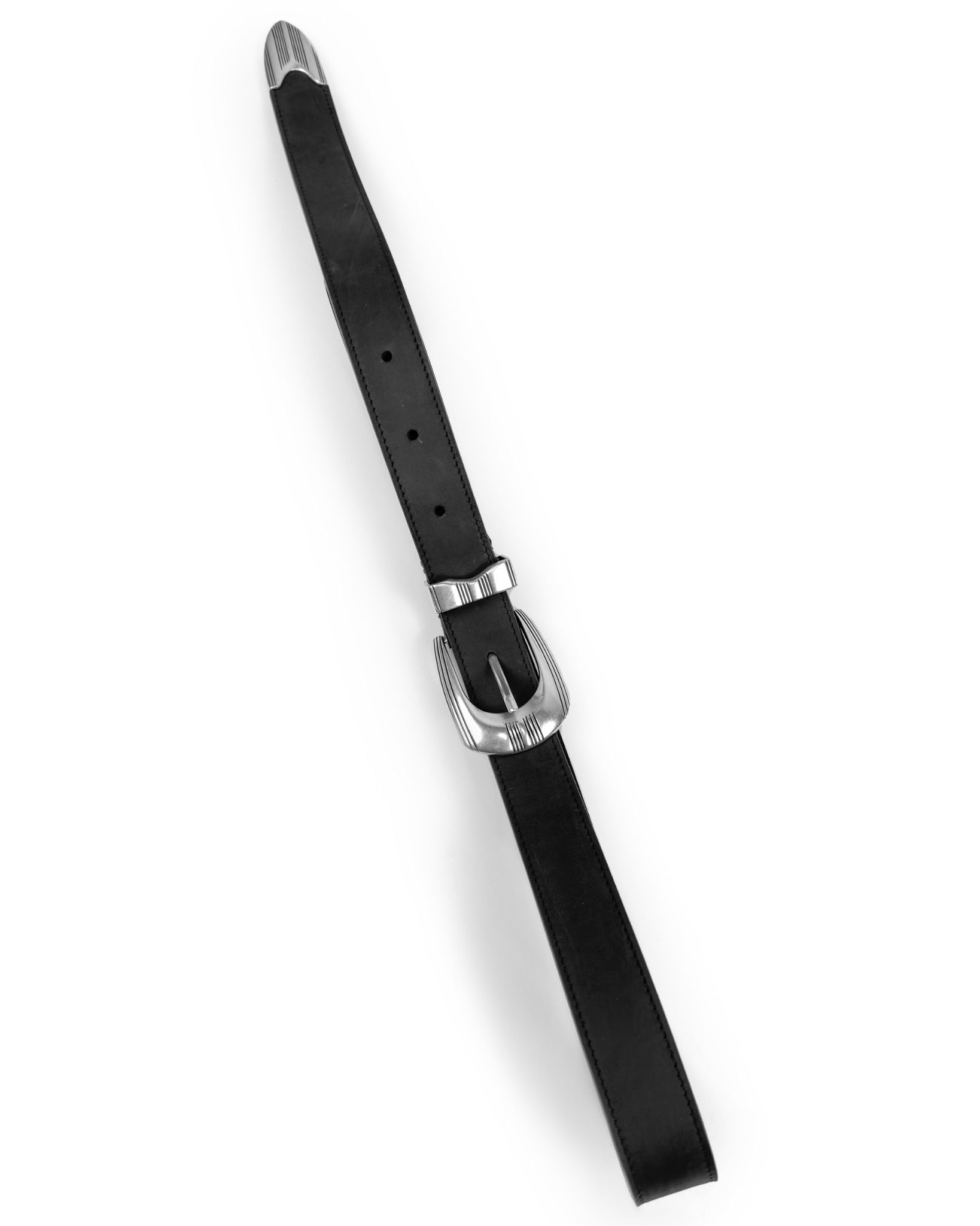 ALMV SILVER / LEATHER BELT ( 3 CM )
