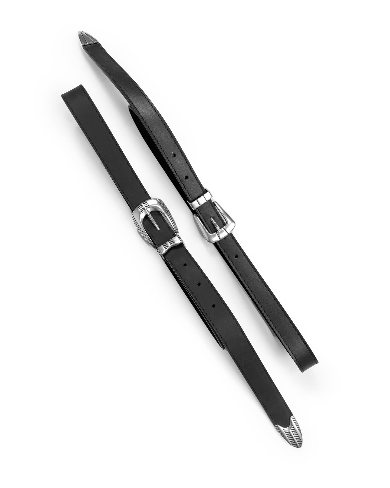 ALMV SILVER / LEATHER BELT ( 2.5 CM )