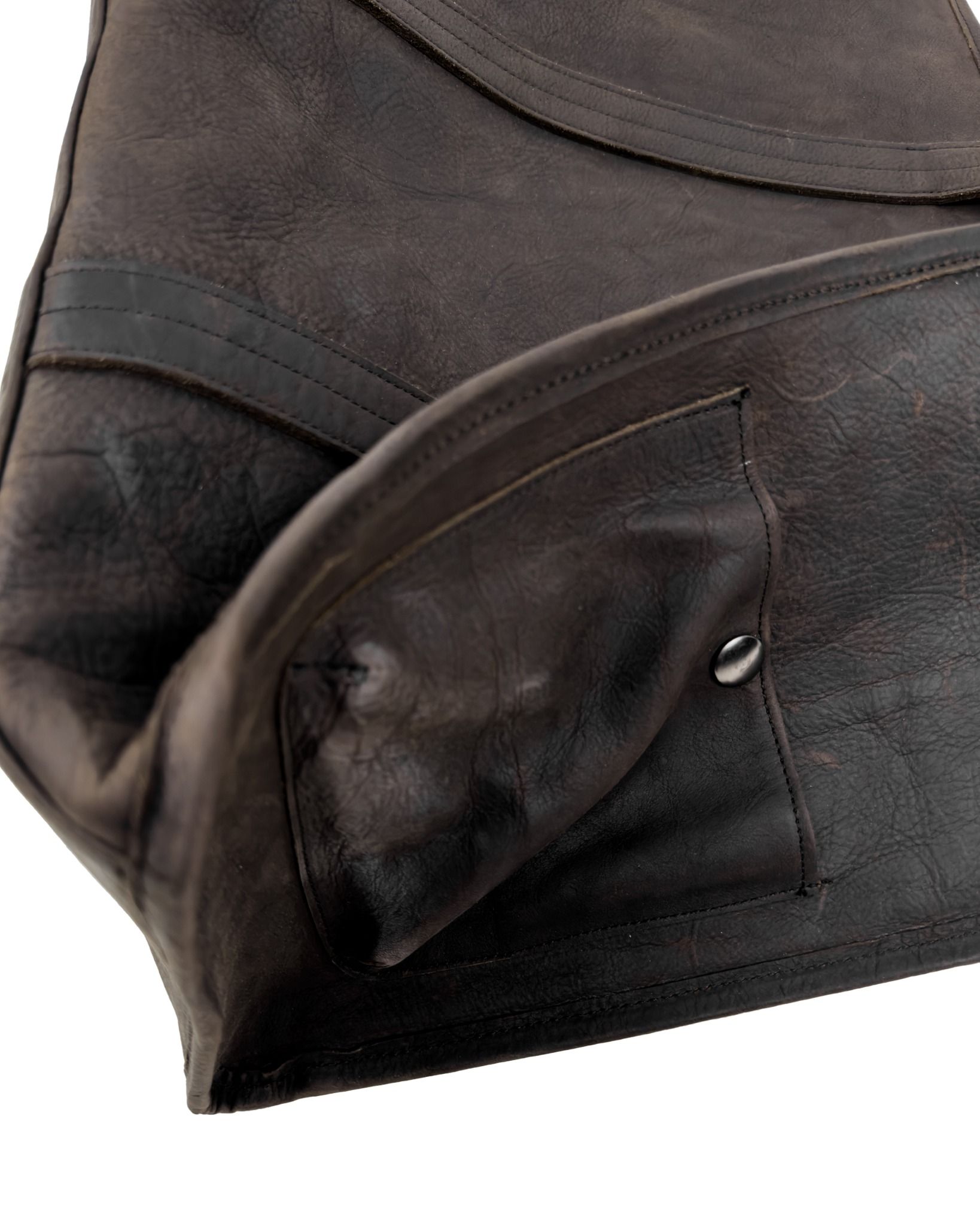ALMV S/N LEATHER TOTE BAG ( MOCHA )