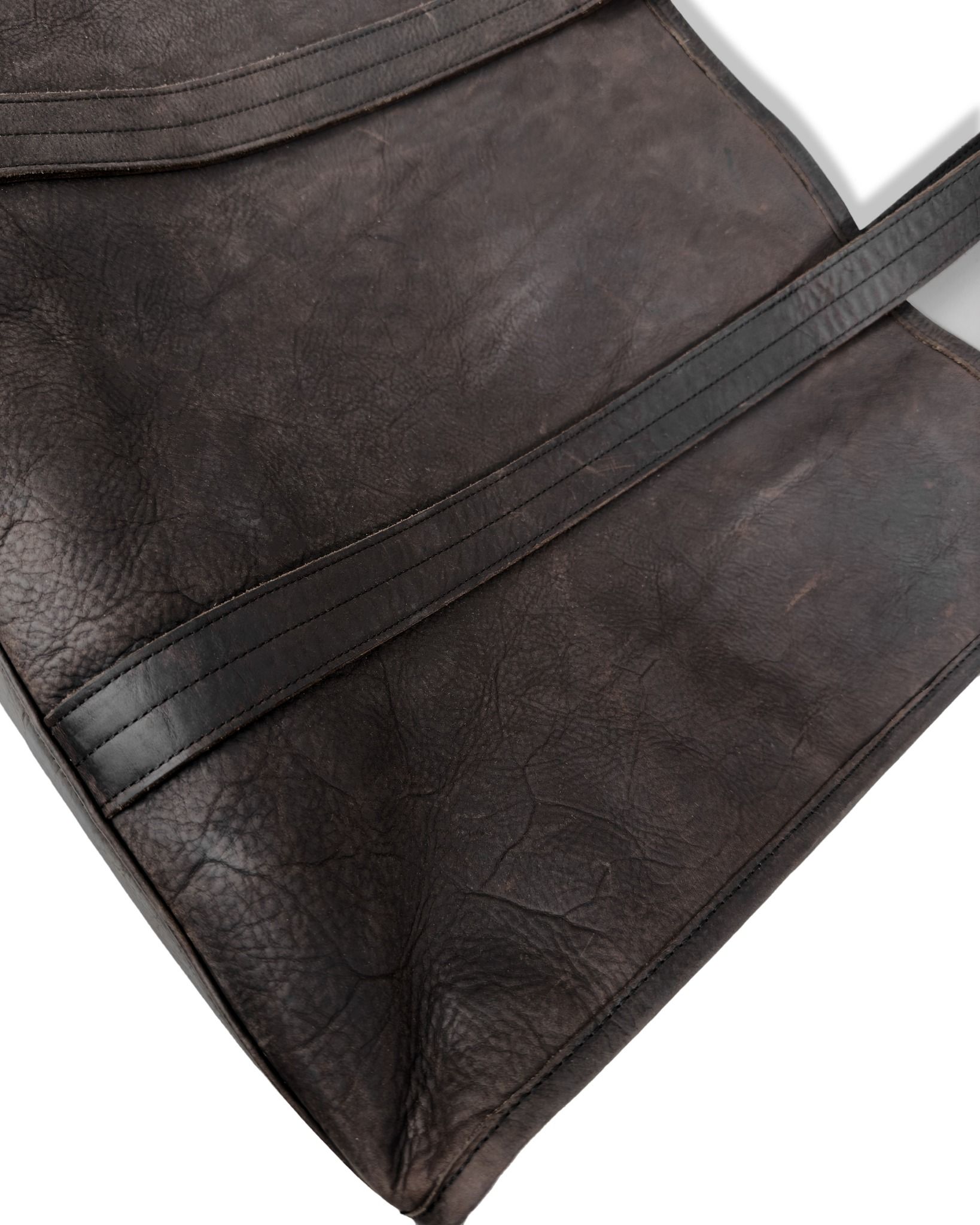 ALMV S/N LEATHER TOTE BAG ( MOCHA )