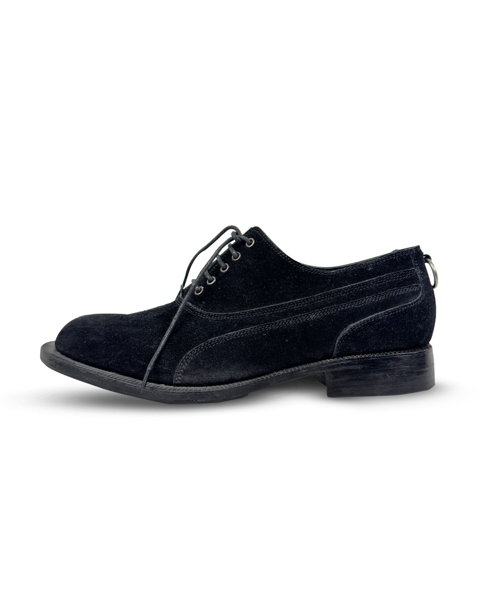 SIGNAL NOISE SUEDE DERBY SHOES ( BLACK )