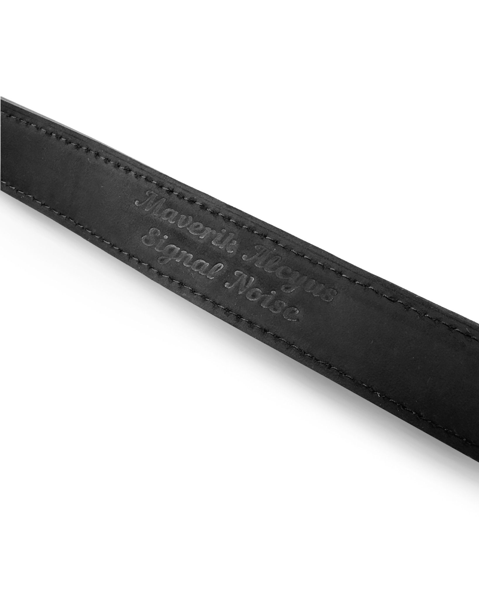 ALMV SILVER / LEATHER BELT ( 3 CM )