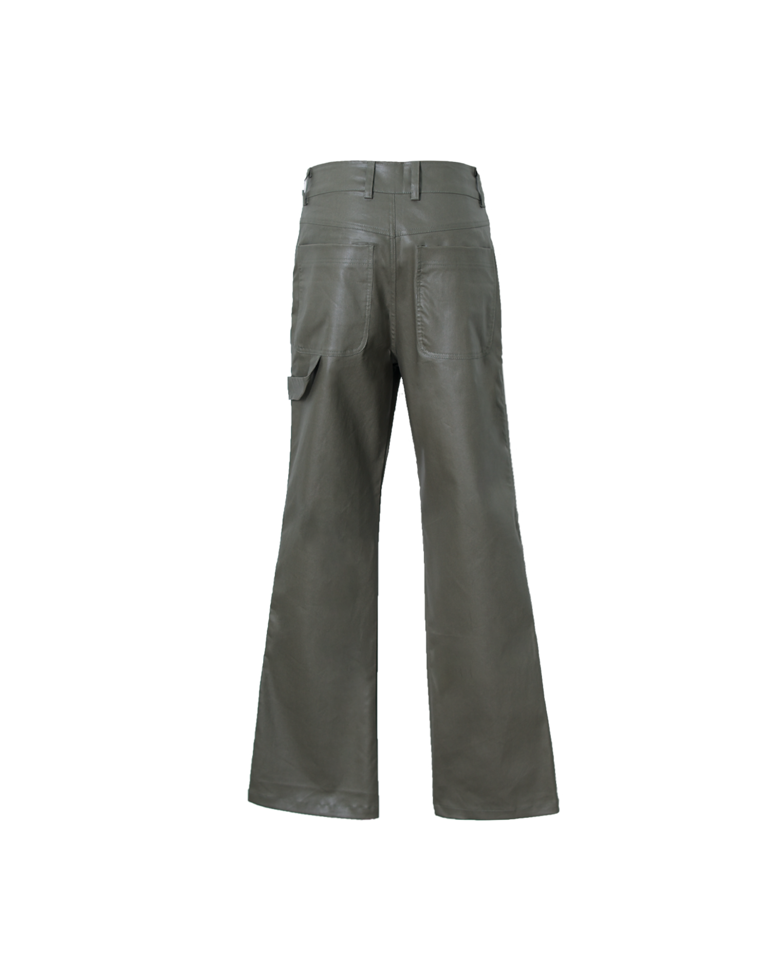 Kaki Waxed Double Knee Pants (Olive)