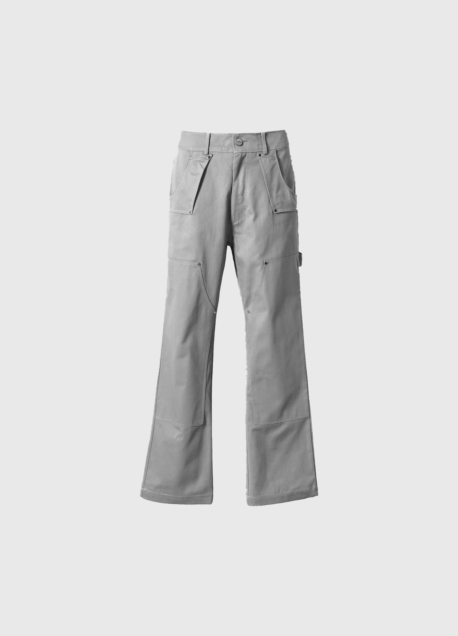 Double Knees Work Pants (Grey)