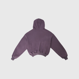  Crop / Boxy Hoodie ( Purple ) 