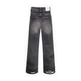  VINTAGE WASHED STRAIGHT JEANS ( GREY WASHED ) 
