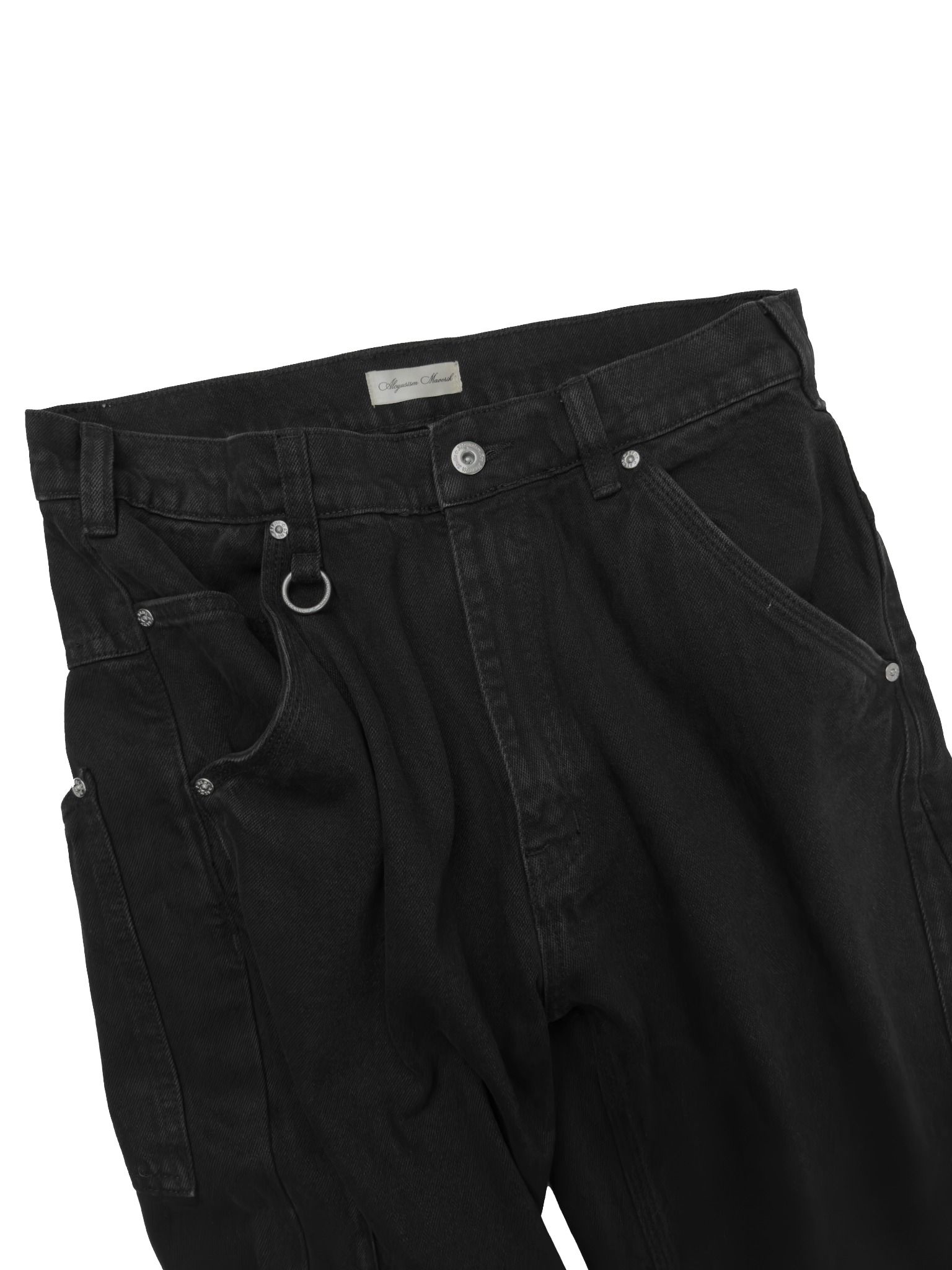 ALMV MID CUT DENIM PANTS ( ( DARK NAVY / BLACK NAVY )
