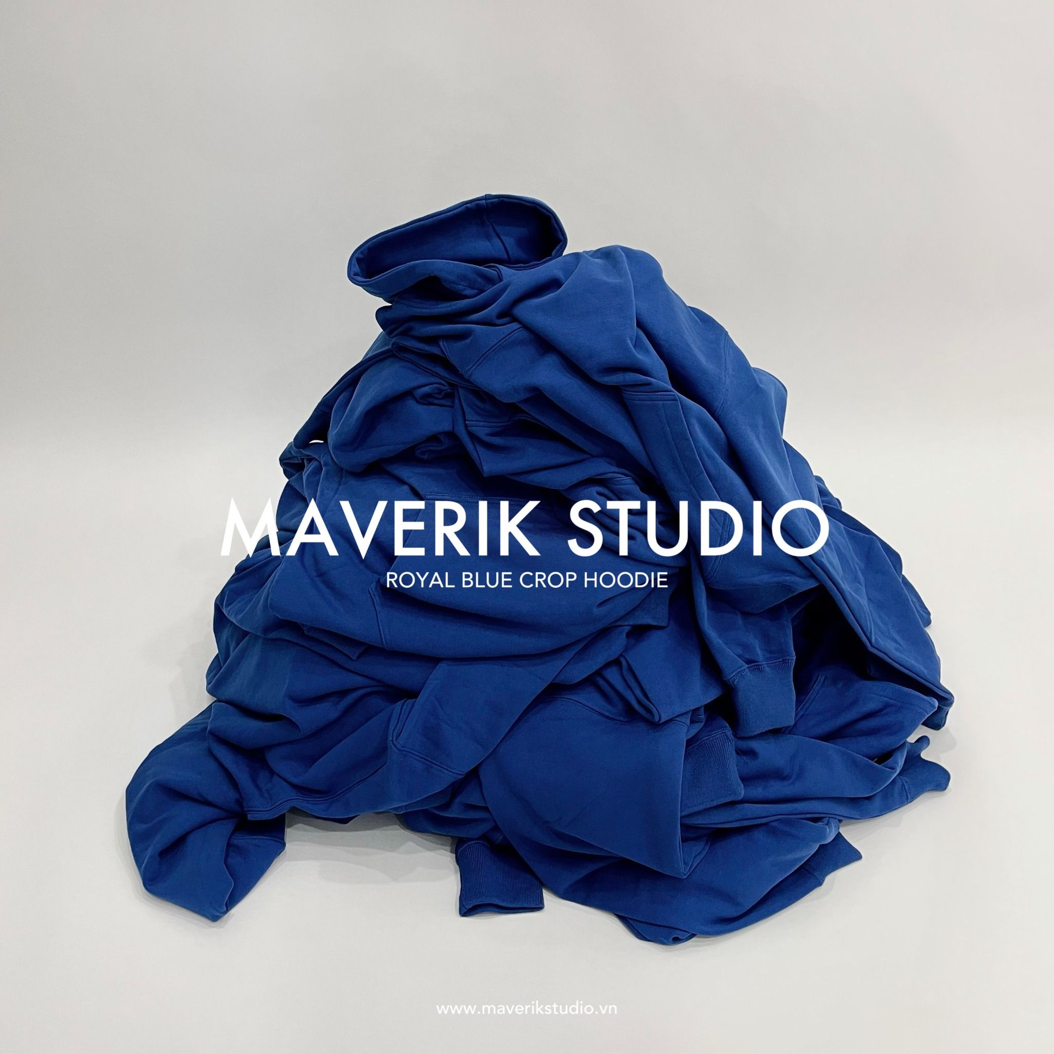 Crop Hoodie ( Royal Blue )