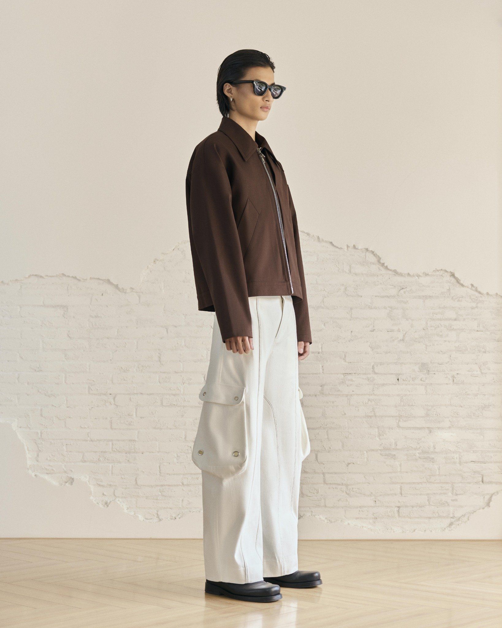 MAVERIK® BAGGY CARGO PANTS ( CREAM )