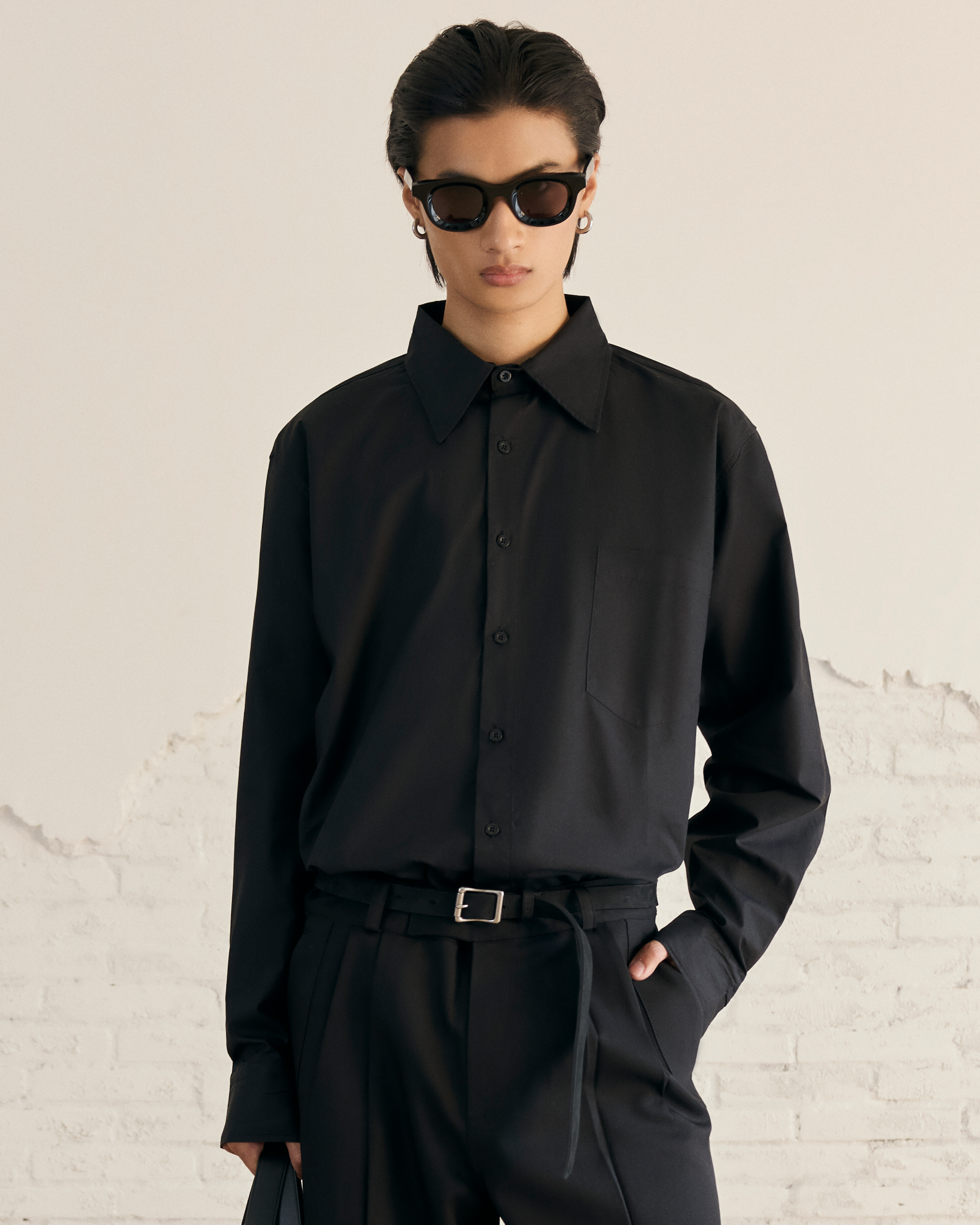 MAVERIK® OVESIZED COTTON SHIRT (BLACK)