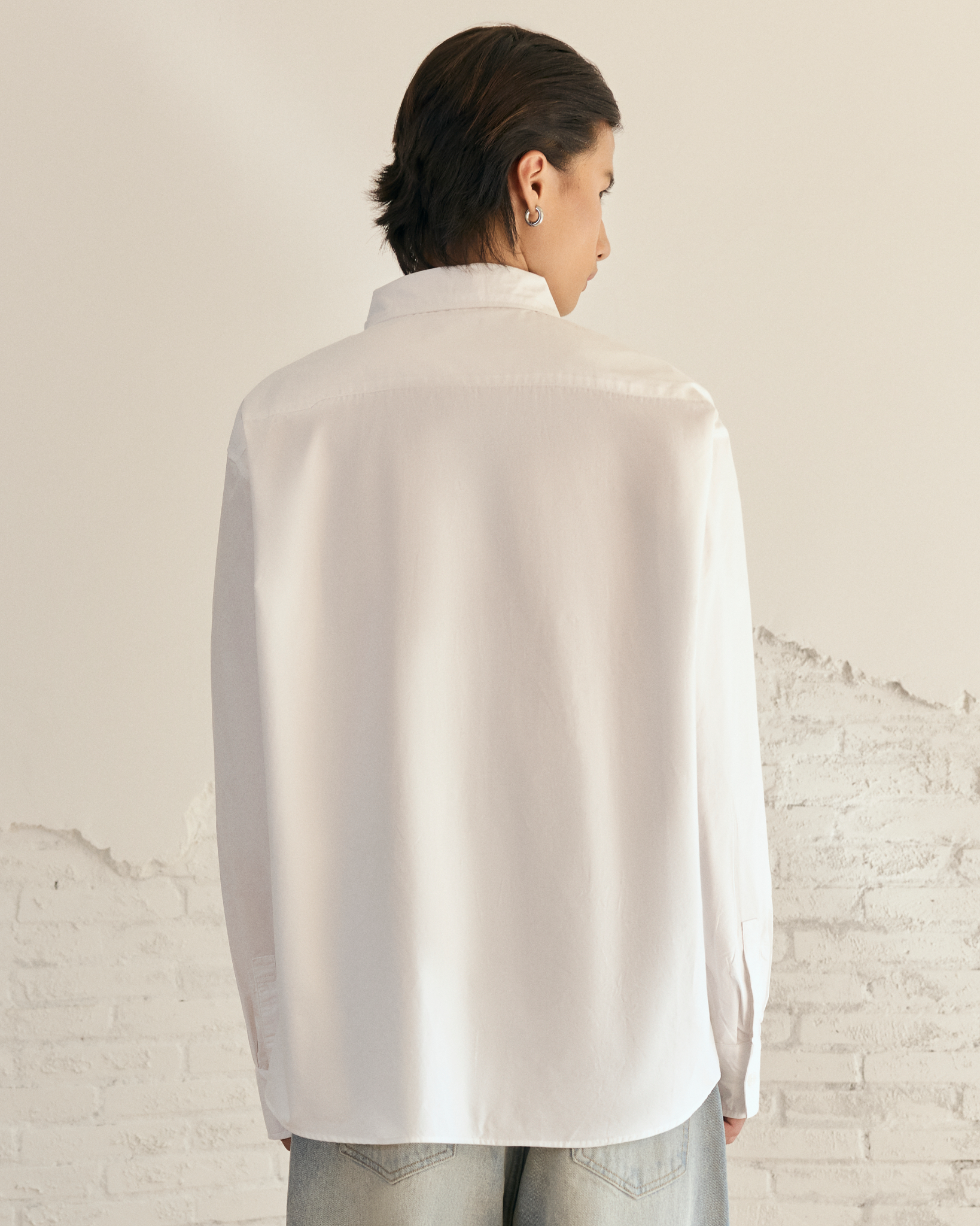 MAVERIK® OVESIZED COTTON SHIRT (WHITE)