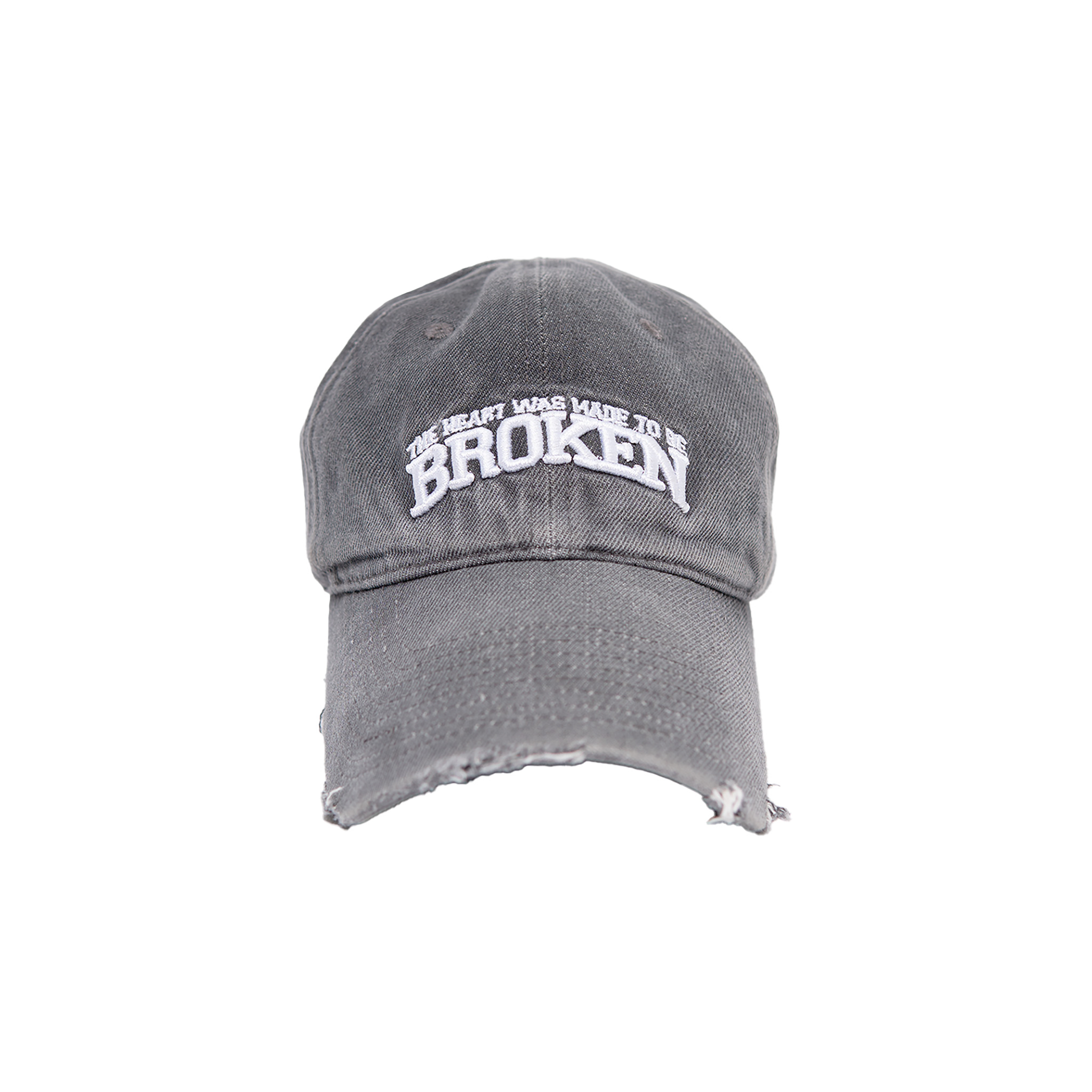  BROKEN DISTRESSED VINTAGE HAT (GREY) 