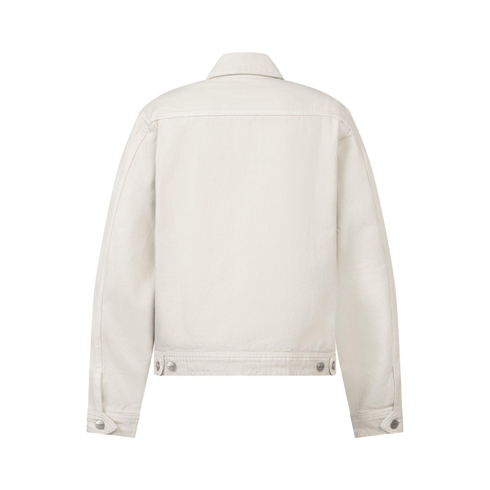 MAVERIK® TRUCKER DENIM JACKET ( CREAM WHITE )