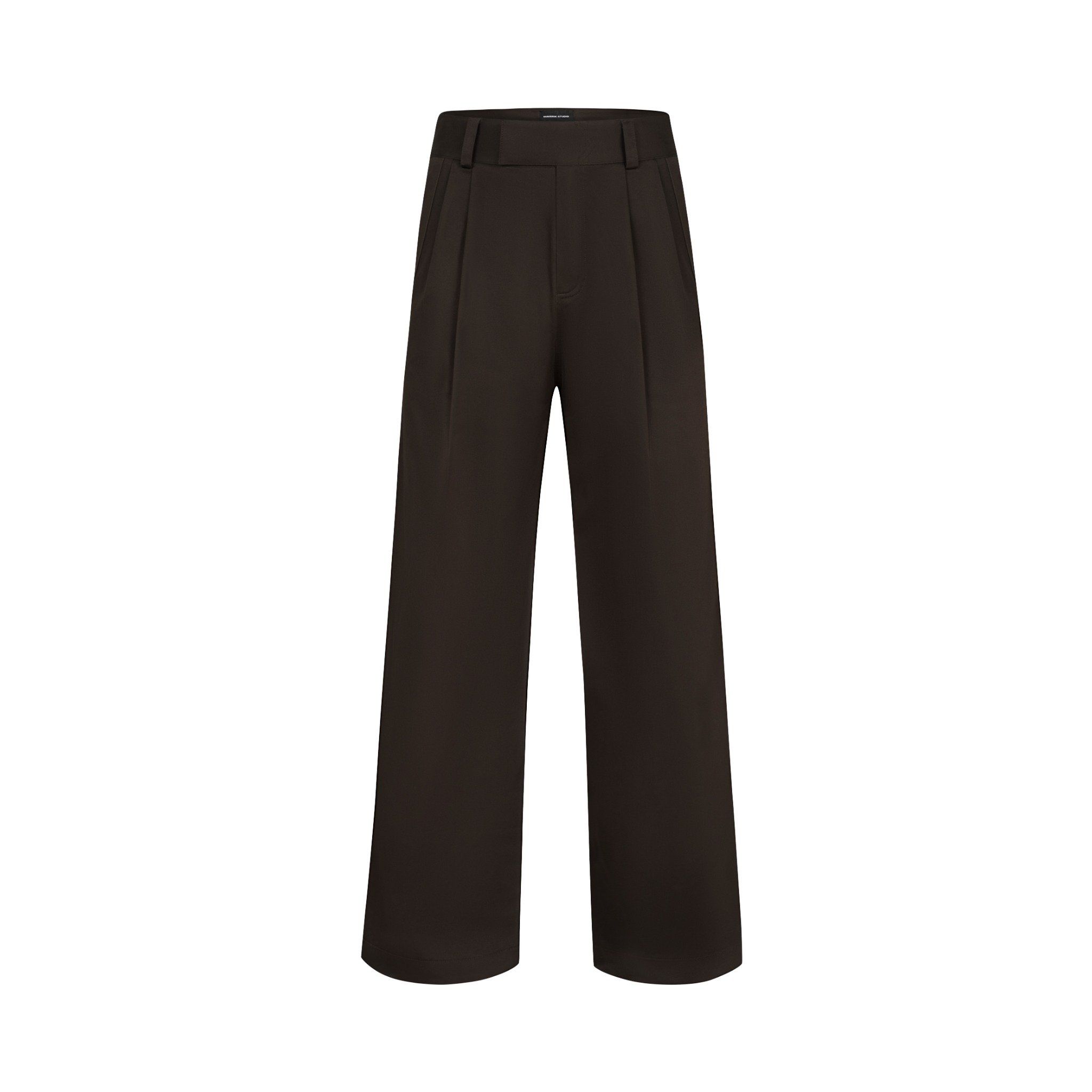 MAVERIK® “2 IN 1” PLEATED KAKI TWILL PANT ( DARK MOCHA )
