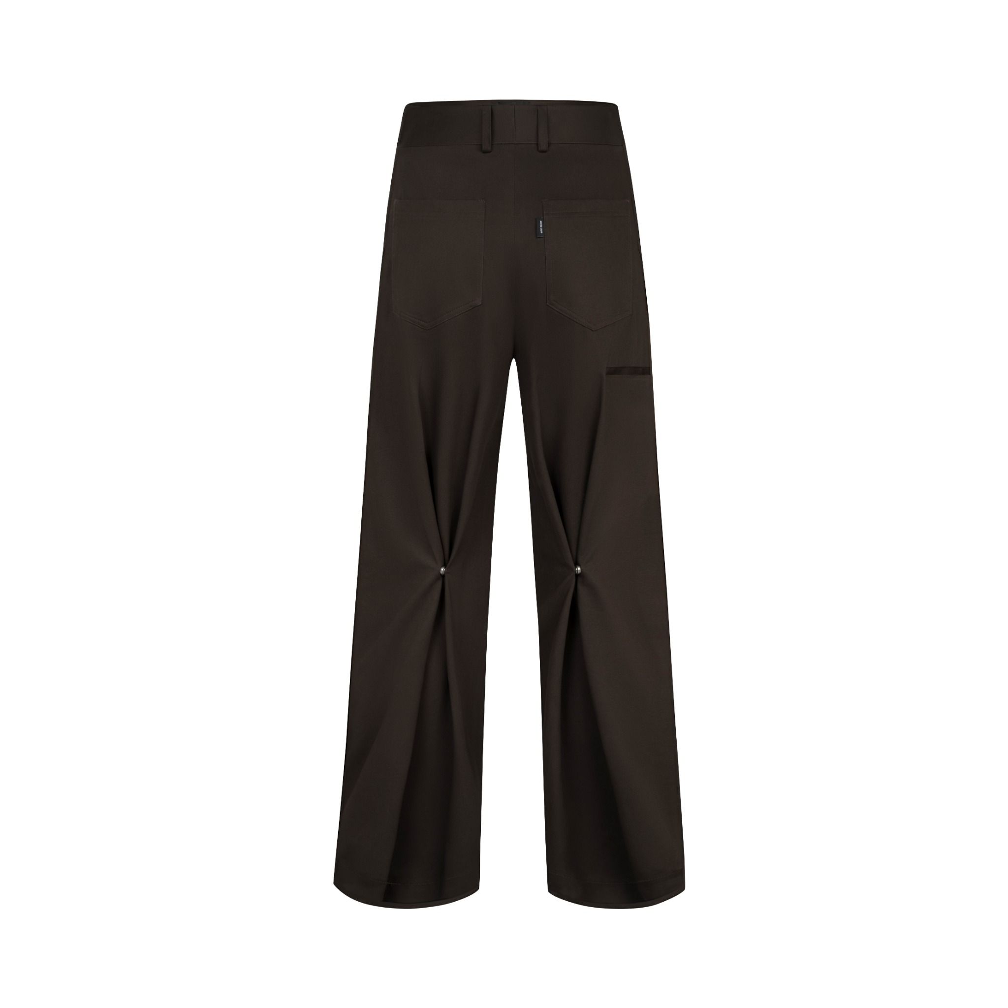 MAVERIK® “2 IN 1” PLEATED KAKI TWILL PANT ( DARK MOCHA )