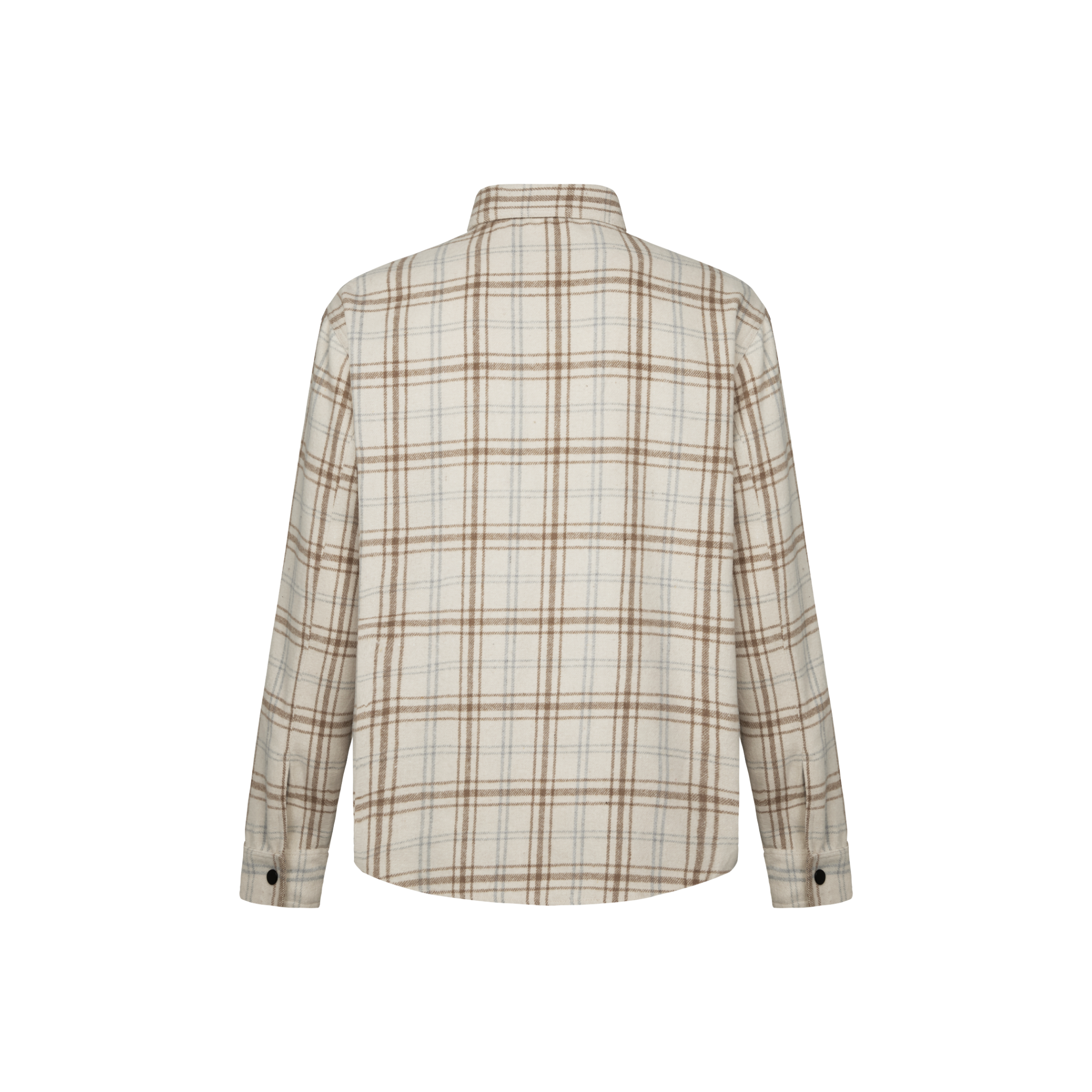 MAVERIK® OVESIZED FLANNEL SHIRT ( BEIGE )
