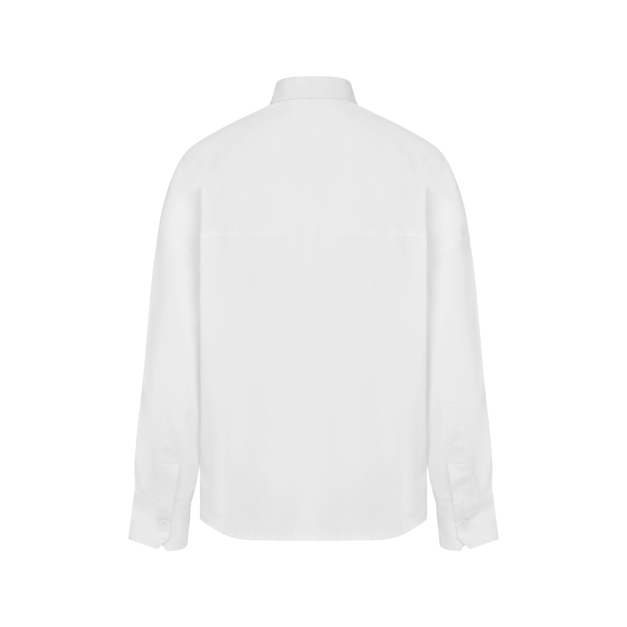 MAVERIK® OVERSIZED PLEATED SHIRT ( WHITE )