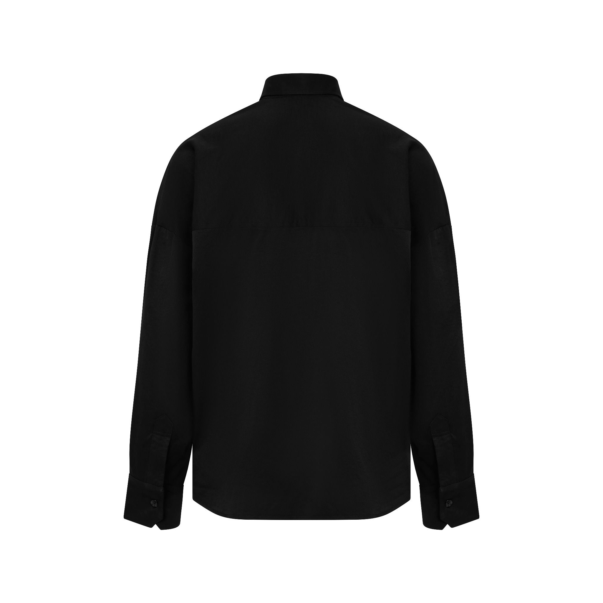 MAVERIK® OVERSIZED PLEATED SHIRT ( BLACK )