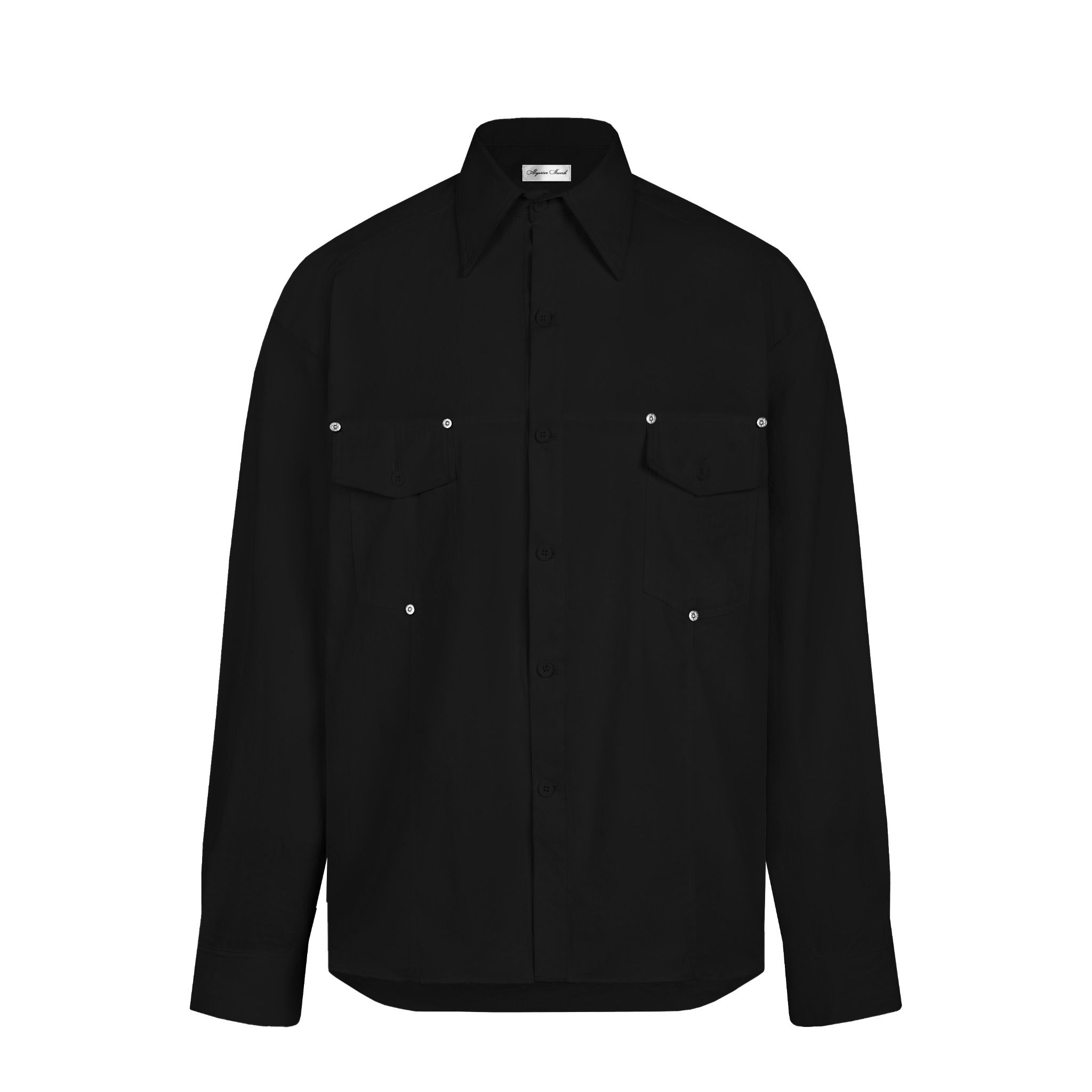 ALMV RIVET POCKET SHIRT ( BLACK )
