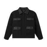  MAVERIK® MULTIES LEATHER POCKET WORK JACKET / BLACK 