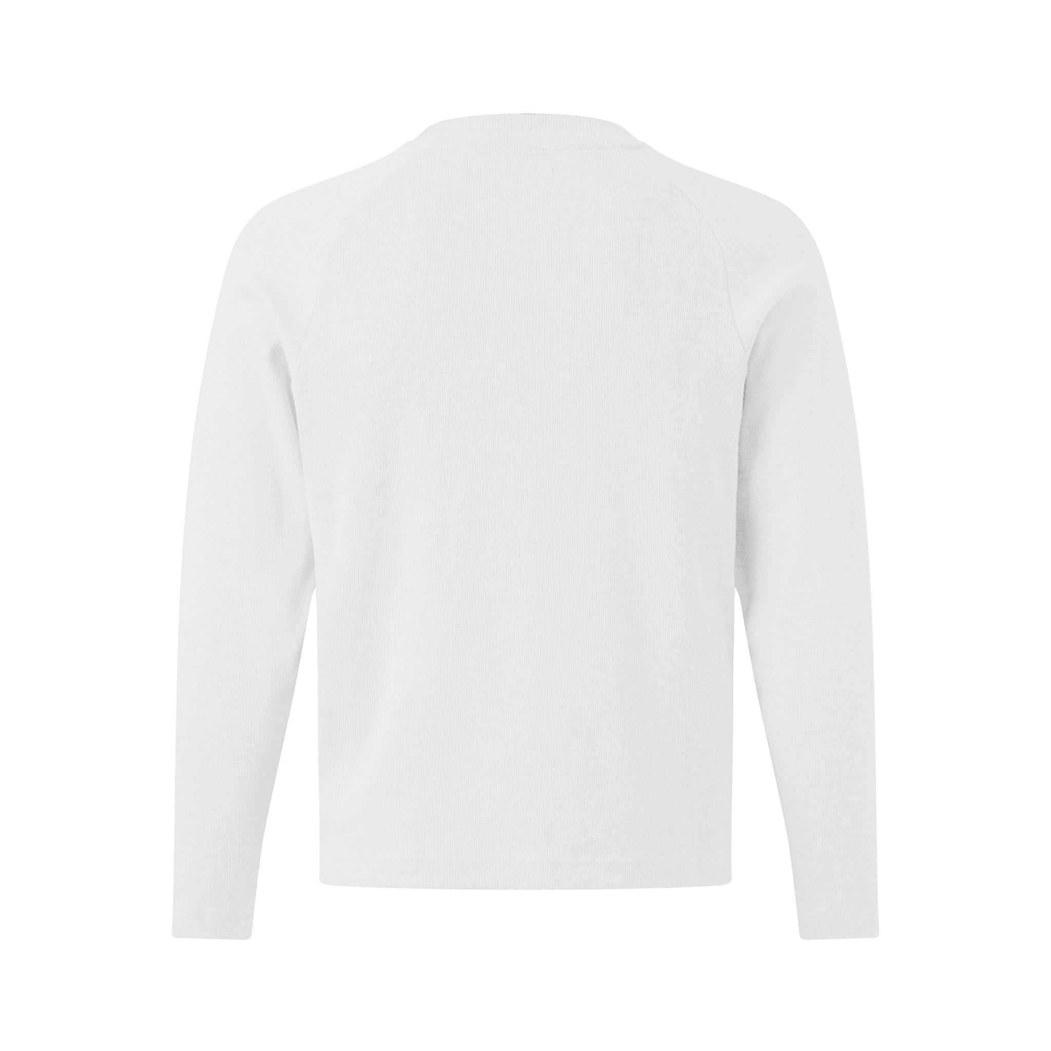 MAVERIK® SLIM FIT RIB LONG SLEEVE T-SHIRT ( WHITE )