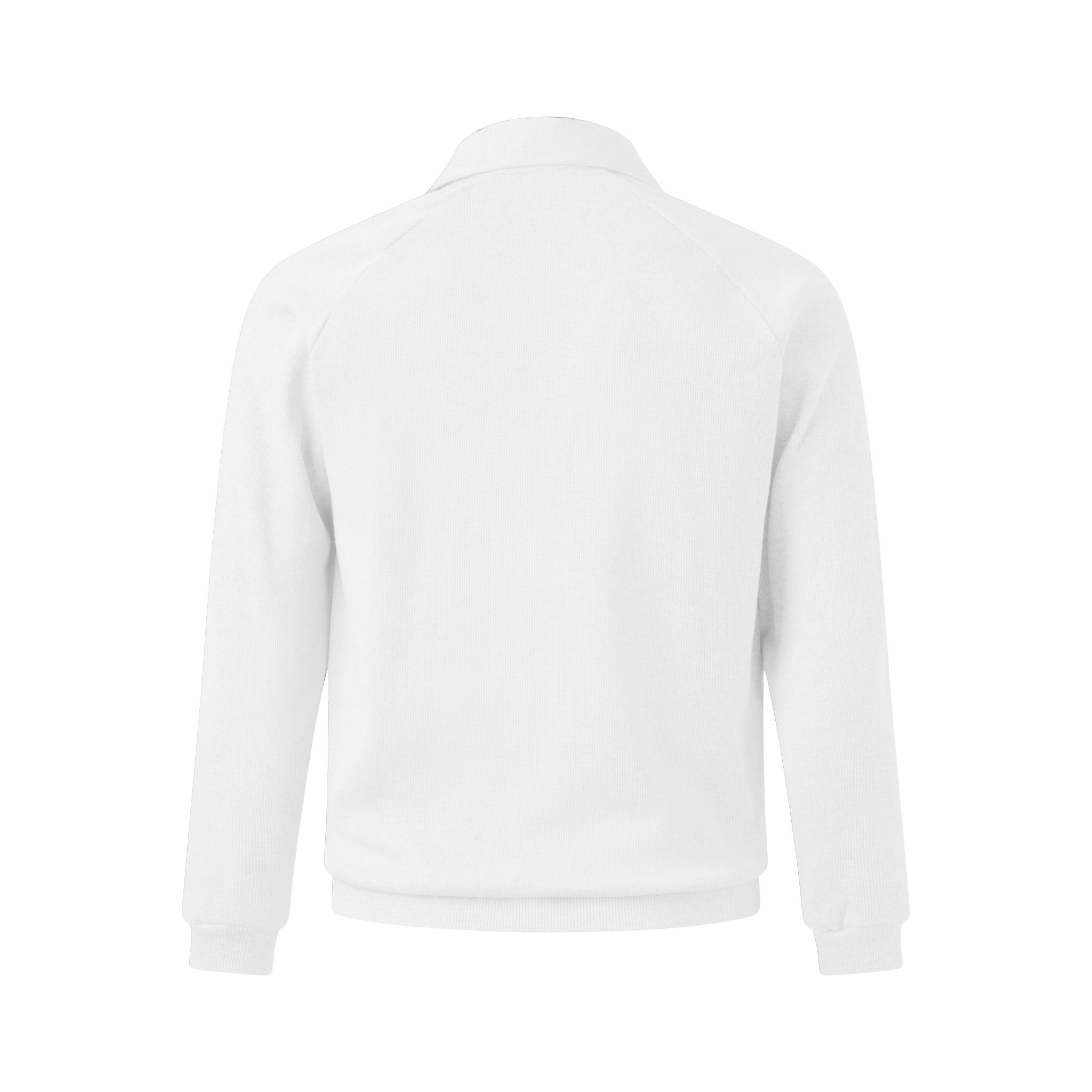 MAVERIK® RIB LONG SLEEVE POLO SHIRT ( WHITE )
