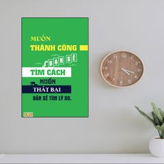 TRANH TREO PHÒNG LÀM VIỆC - TRANH ĐỘNG LỰC | MÃ DL10