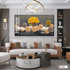 BST103 - TRANH TREO TƯỜNG - TRANG TRÍ PHÒNG KHÁCH, SAU SOFA, PHÒNG NGỦ - CHỦ ĐỀ HIỆN ĐẠI HƯƠU TÀI LỘC - KHỔ LỚN