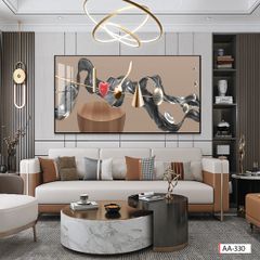 BST104 - TRANH TREO TƯỜNG - TRANG TRÍ PHÒNG KHÁCH, SAU SOFA, PHÒNG NGỦ - CHỦ ĐỀ HIỆN ĐẠI TRỪU TƯỢNG - KHỔ LỚN