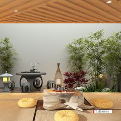 TRANH VẢI DÁN TƯỜNG 3D NHÀ HÀNG, CAFE - TRANH DÁN TƯỜNG TIỂU CẢNH | MÃ T3D-6164