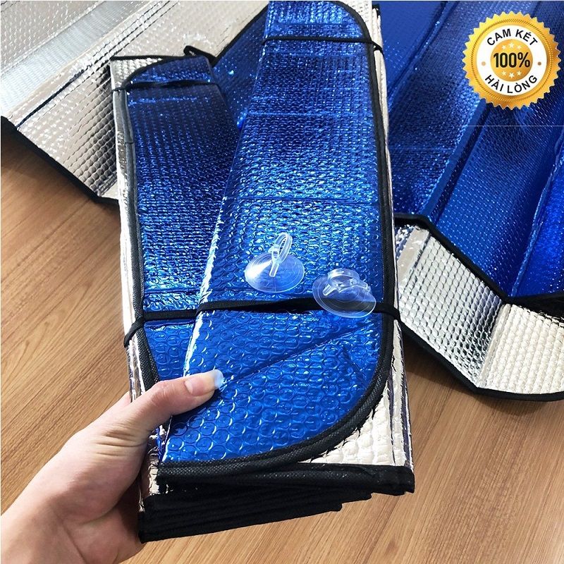 TẤM CHẮN NẮNG XE Ô TÔ - CHE NẮNG KÍNH LÁI CHẤT LIỆU XỐP PHỦ BẠC