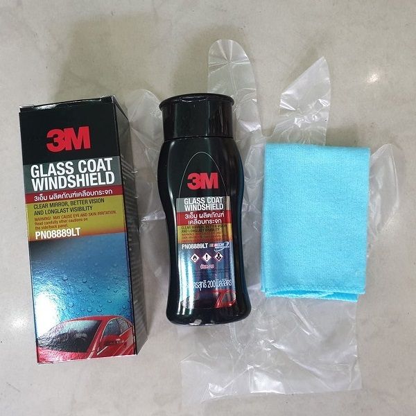 Chống Bám Nước Kính Ô Tô 3M Glass Coat Windshield, Hạn Chế Vết Ố Nước, PN08889LT 200ml